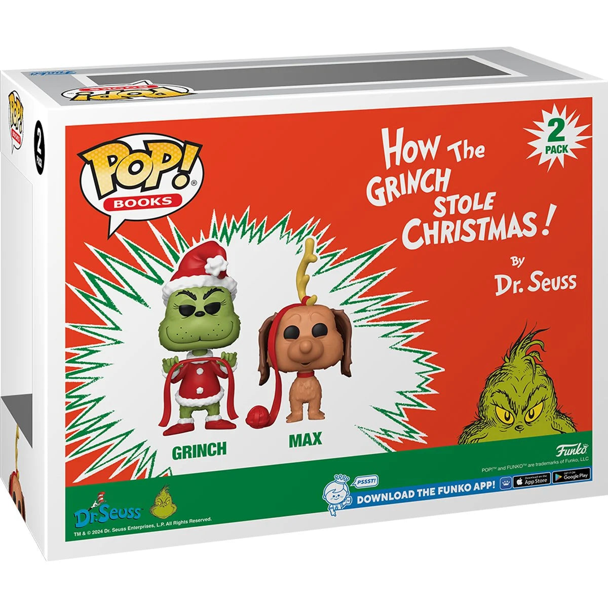 Funko Pop! Grinch and Max Vinyl Figure 2-Pack - How the Grinch Stole Christmas Collectible - Perfect for Holiday Decorations, Christmas Gifts & Pop Culture Displays