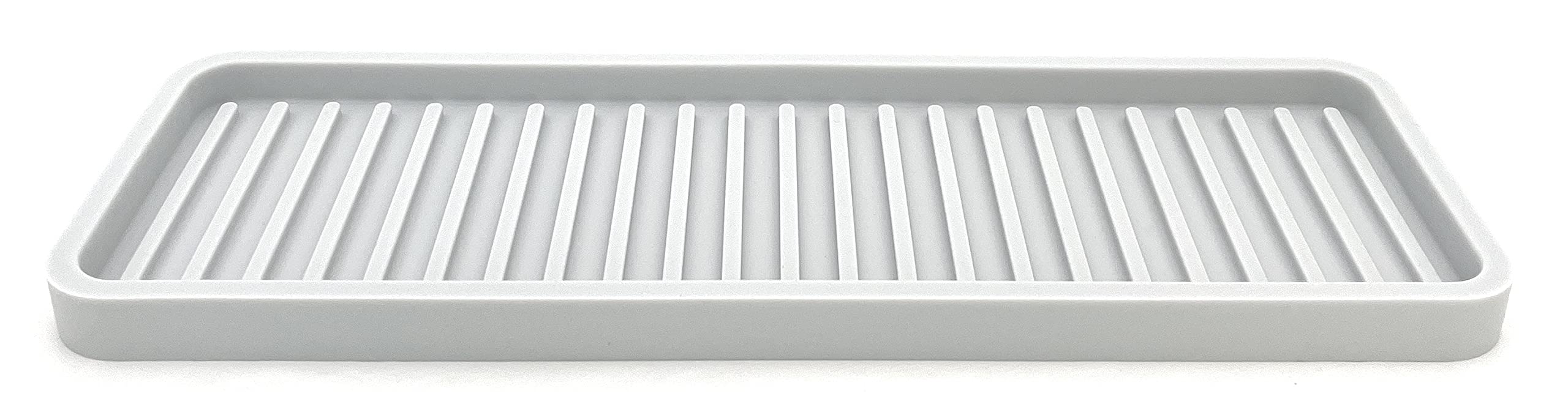 Premium Silicone Kitchen Sink Organizer Tray & Sponge Holder - 12