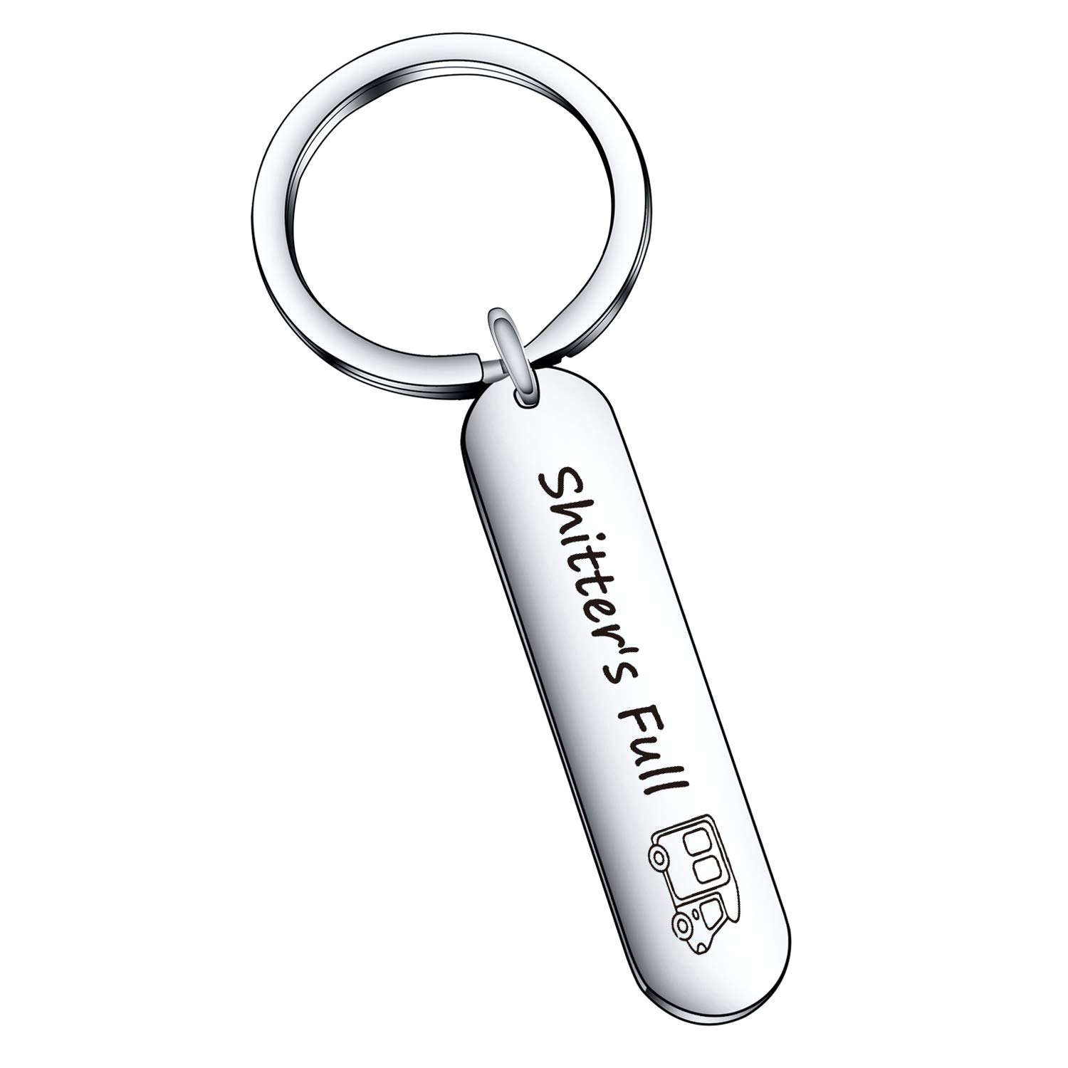 RV Lover Keychain - Camping Enthusiast Keyring Gift for RV Friends | Durable Metal Carabiner Clip for RV, Camping, Travel & Outdoor Adventures