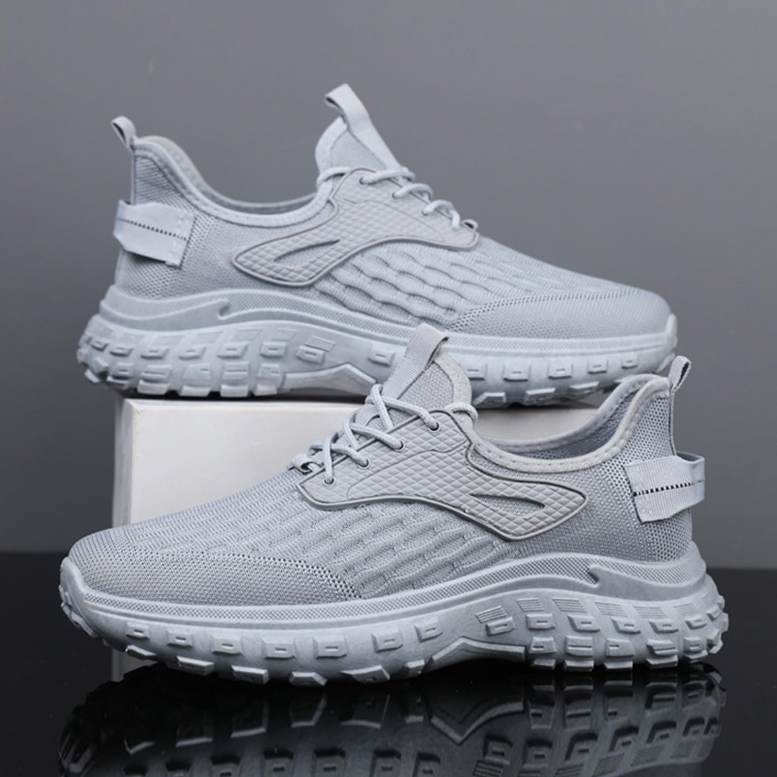 Men's Lightweight Breathable Running Shoes - Non-Slip Hiking & Training Sneakers with Mesh Upper for Jogging, Trekking & Tennis | Perfect for Gym Workouts & Outdoor Activities