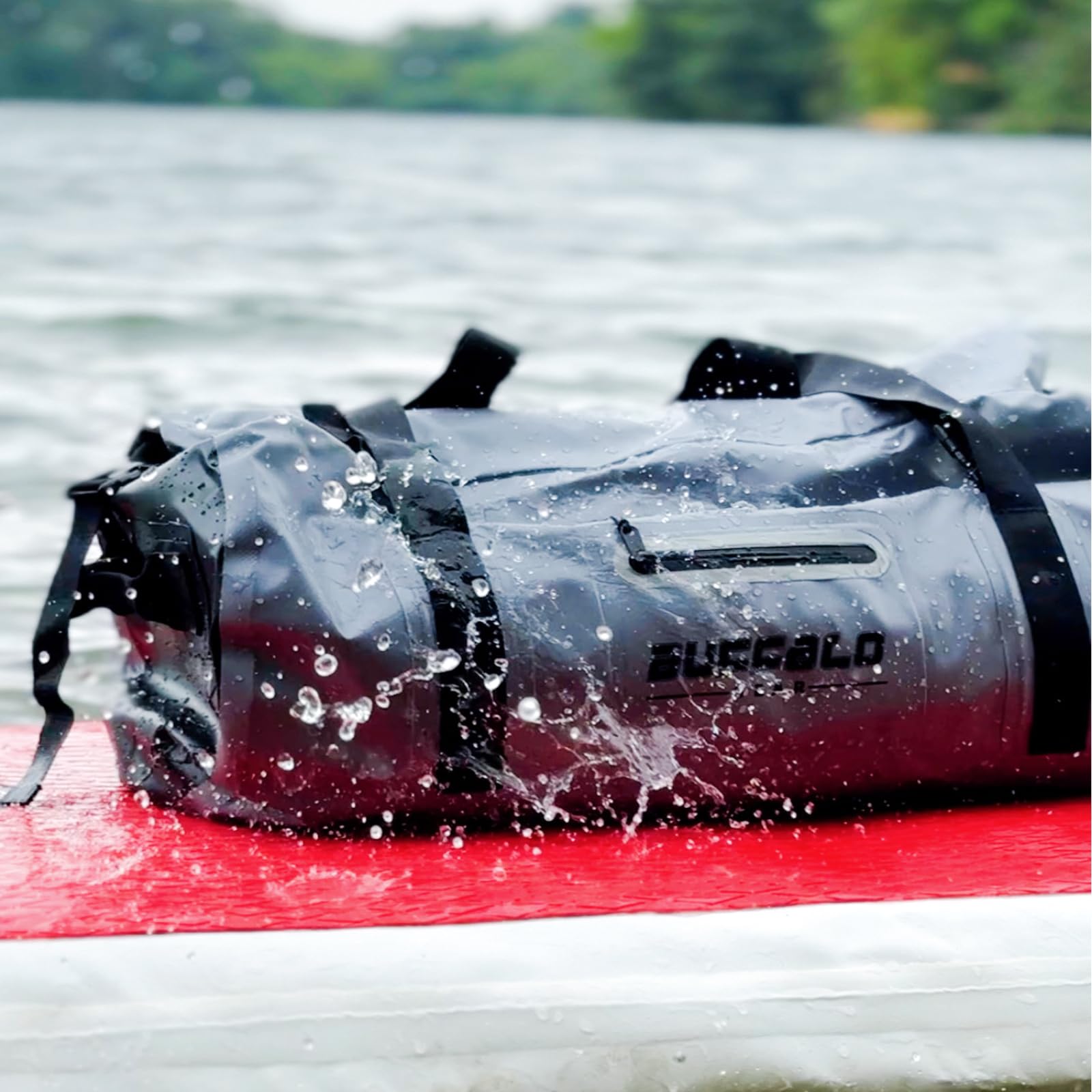 Buffalo Gear Waterproof Duffle Bag 40L 60L 80L - Heavy Duty Roll-top Dry Bag for Travel, Kayaking, Rafting, Boating, Fishing & Camping - Ideal for Outdoor Adventures and Water Sports