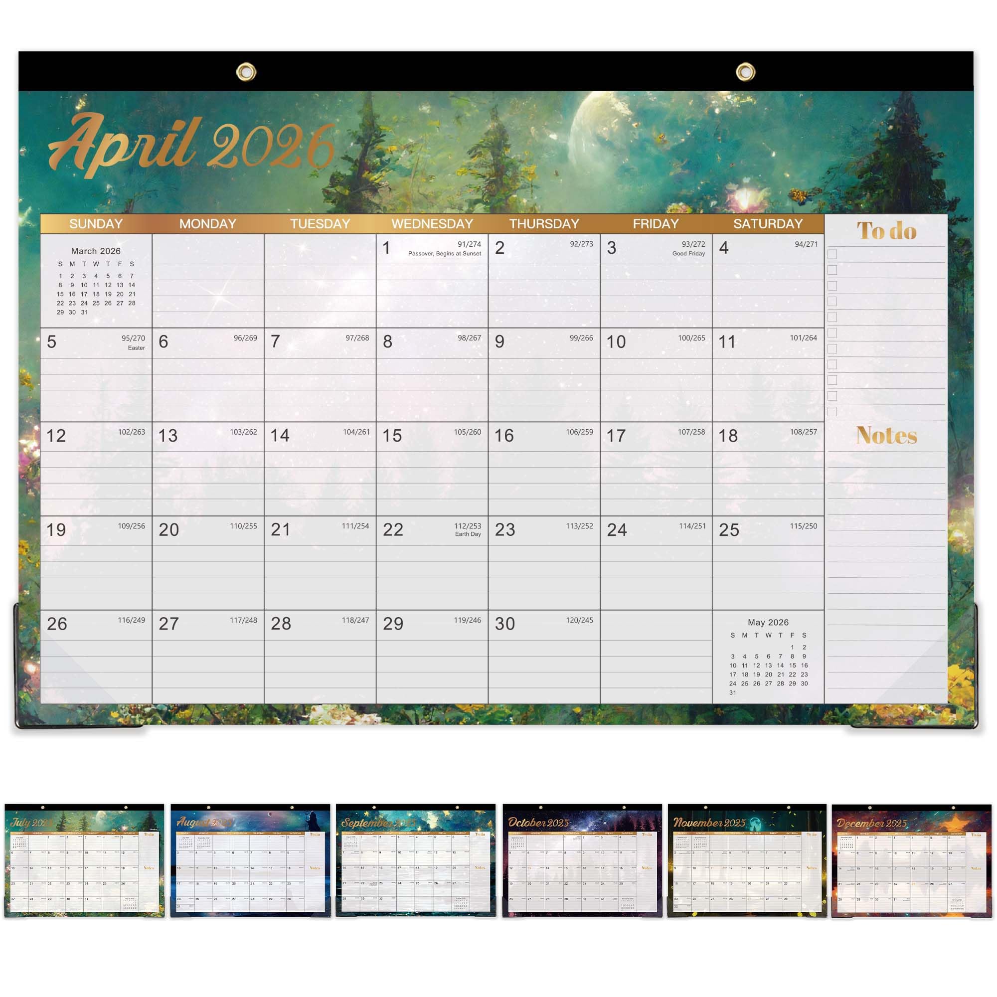 2025-2026 18-Month Desk & Wall Calendar Planner (July 2025 - December 2026) - 17