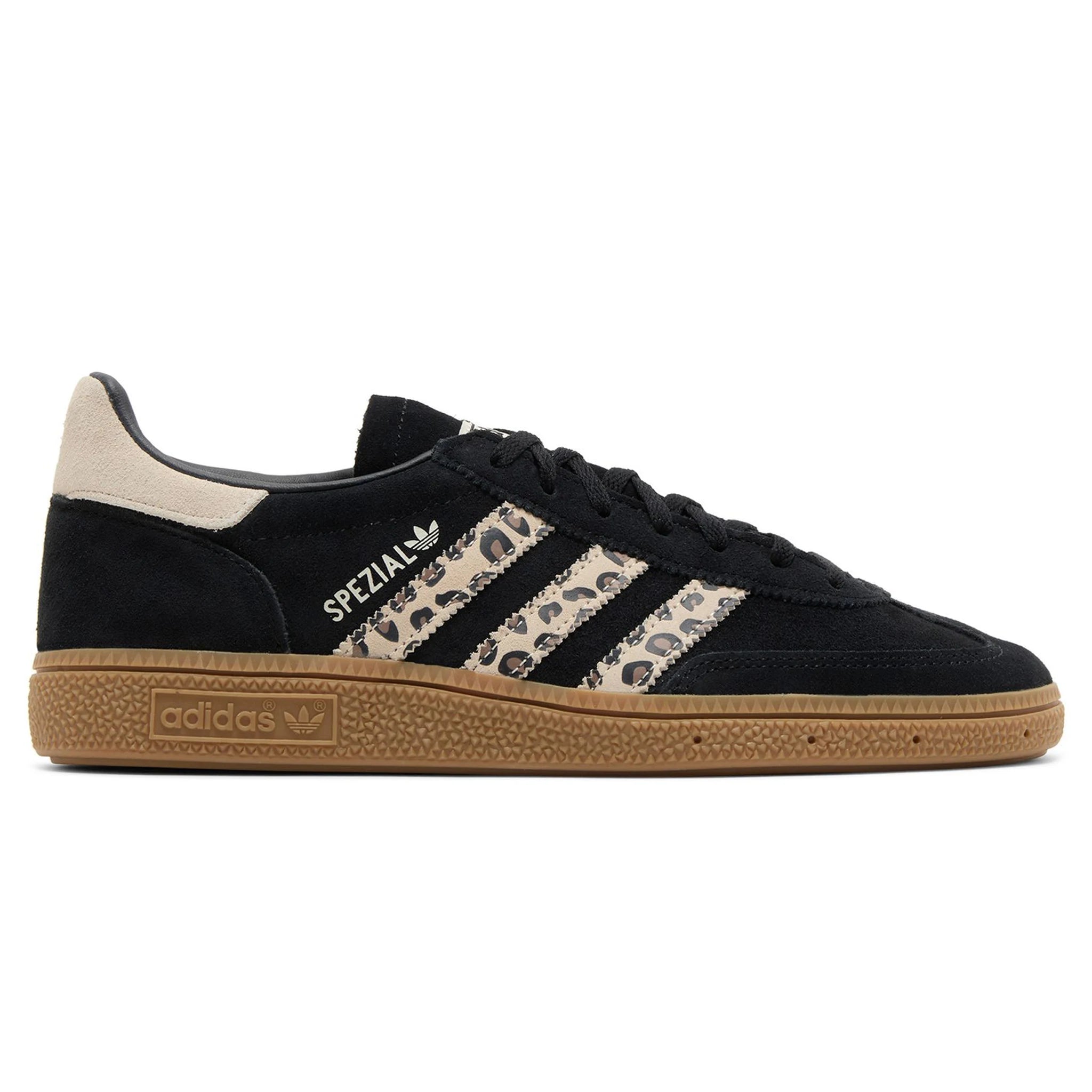 Adidas Handball Spezial Women's Sneakers - Black Wonder Leopard Print - Retro Sports Shoes for Casual Wear & Street Style Fashion