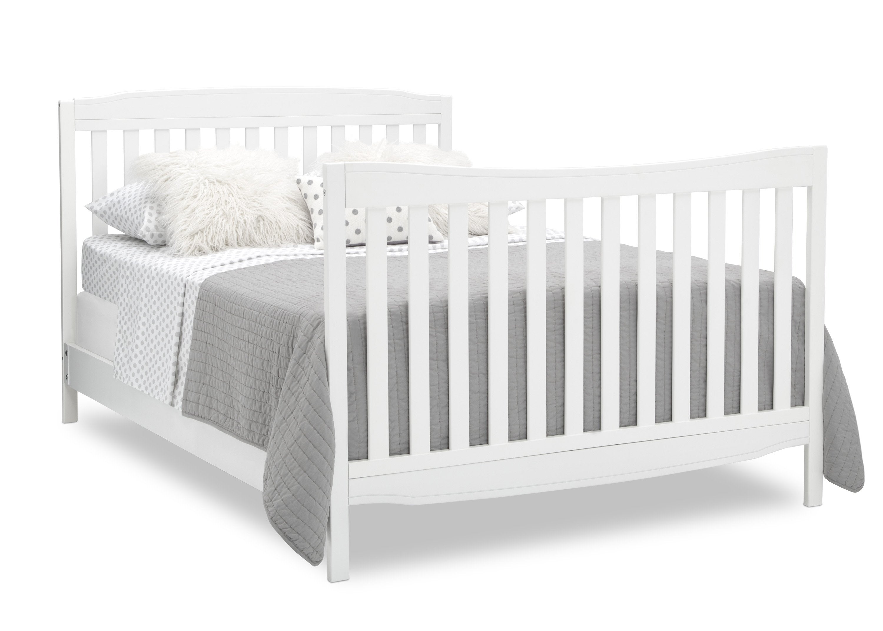 6-in-1 Convertible Mason Crib with Changer - Baby Nursery Essentials for Newborn to Toddler | Perfect for Small Spaces & Modern Nurseries