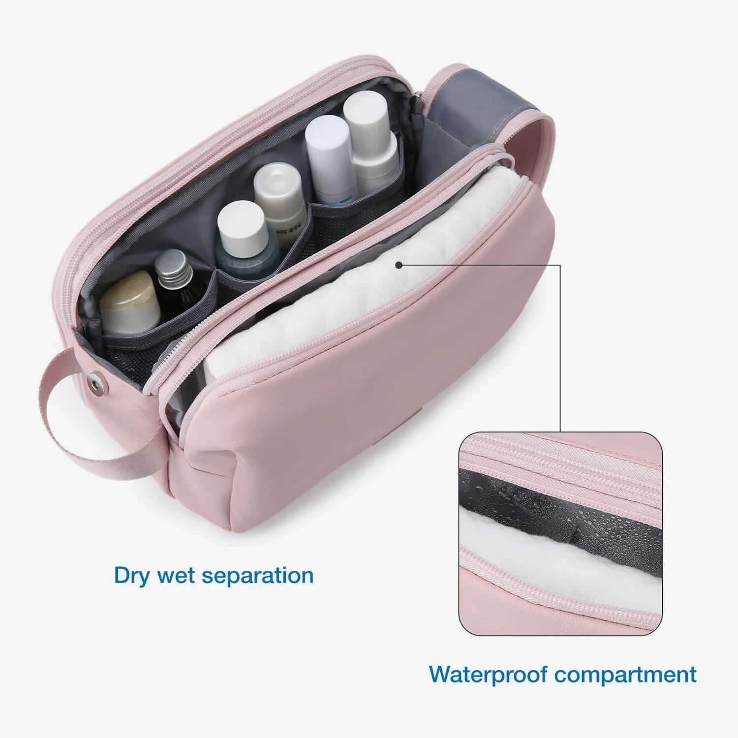 Premium Travel Toiletry Bag for Men & Women - Waterproof Hanging Cosmetic Organizer for Bathroom, Gym, Camping & Business Trips