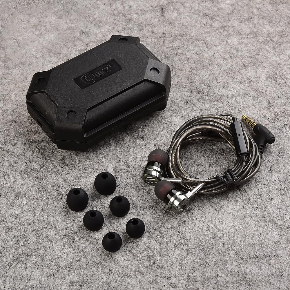 QKZ DM9 Wired In-Ear Monitor Headphones with Noise Canceling & Built-in Mic - High-Performance Gaming Headset for PC, Mobile & Console Gaming | Perfect for Competitive Gamers & Music Lovers