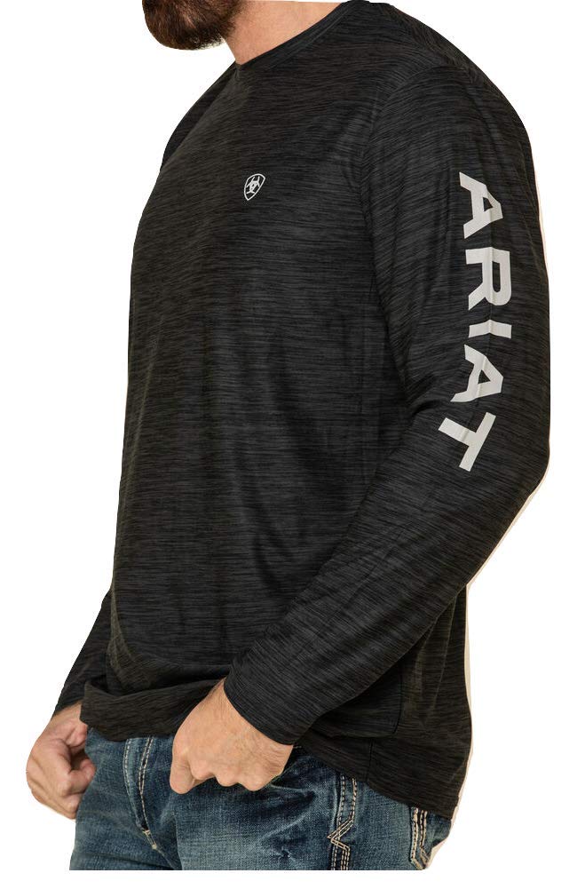 ARIAT Men's Charger Logo Cotton T-Shirt - Comfortable Casual Tee for Work, Outdoor & Everyday Wear