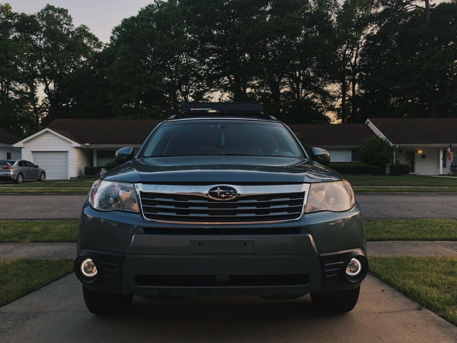 Halo LED Fog Lights Kit - Angel Eye Halo Ring Foglamps Compatible with 2009-2013 Subaru Forester | Durable Driving Lights for Enhanced Visibility in Fog, Rain & Night Driving
