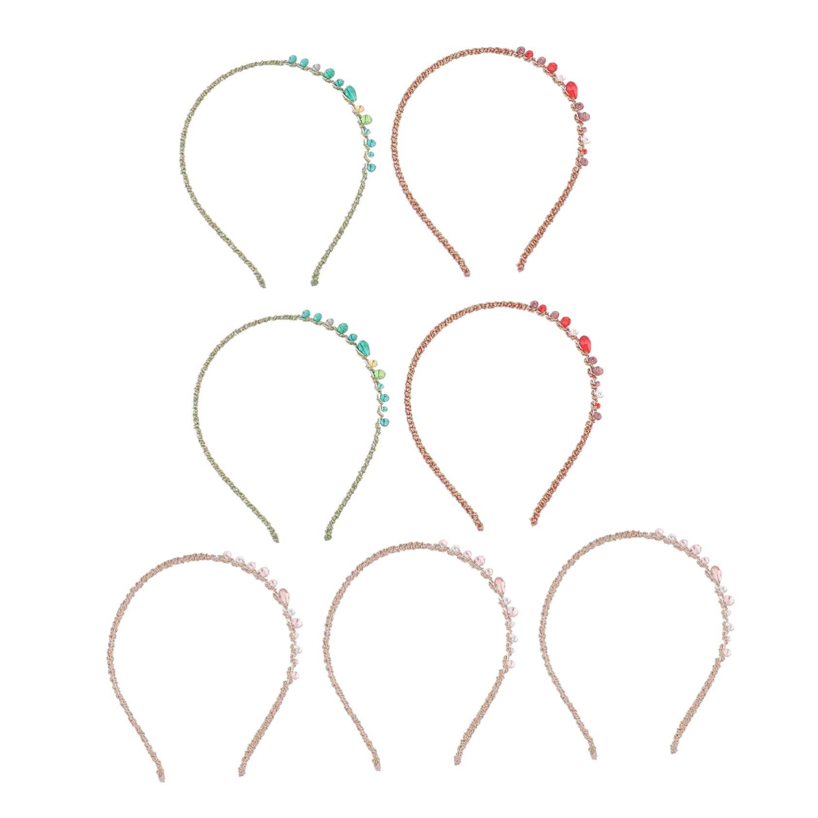 Minkissy 7-Piece Crystal Jewelry Headbands for Women - Elegant Hair Accessories for Short Hair, Girls, and Fashion Lovers | Perfect for Weddings, Parties, and Everyday Wear