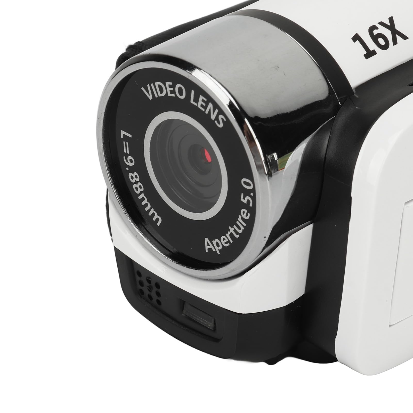 16MP Digital Camera with Rotating LCD Screen & Fill Light - HD Video Recorder for Baby Growth, Vlogging, Travel Photography (White) - Perfect for Capturing Precious Moments, Family Events and Content Creation