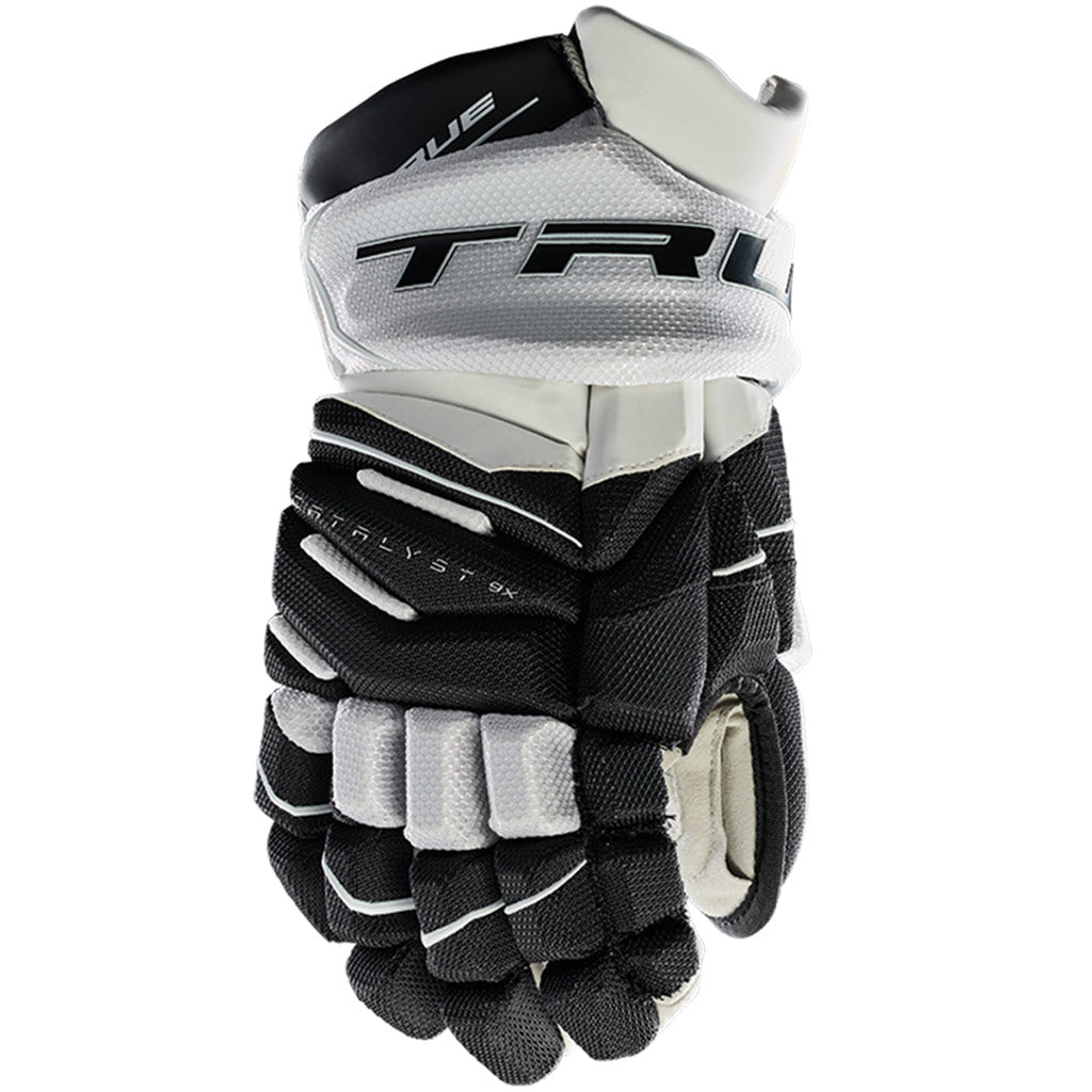 TRUE Catalyst 9X Junior Ice Hockey Gloves - Youth Hockey Gloves for Boys & Girls - Protective Gear for Ice Skating, Stick Handling & Game Play