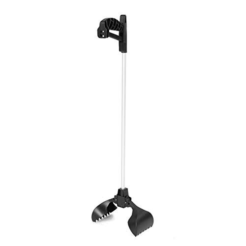Durable Black Dog Waste Grabber - Heavy Duty Pooper Scooper for Dogs | Outdoor Pet Waste Cleanup Tool for Backyard, Park & Walking