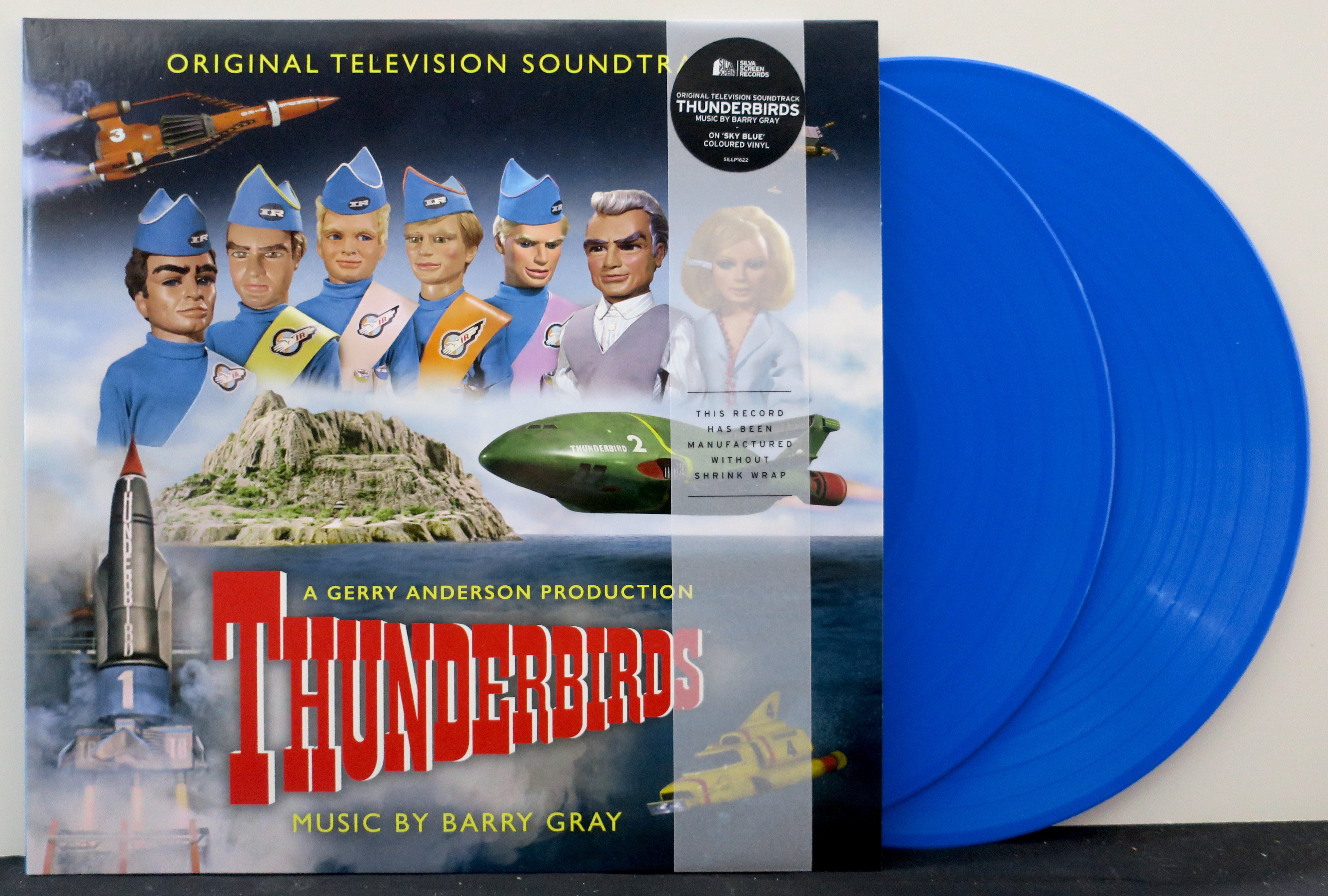 THUNDERBIRDS Original Motion Picture Soundtrack - Limited Edition Sky Blue Vinyl 2LP Record - Perfect for Movie Nights & Vinyl Collectors