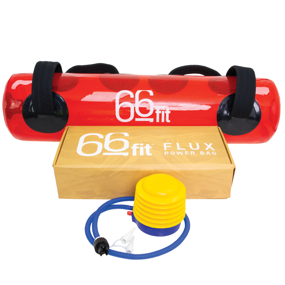 66Fit FLUX Power Bag - 25kg Water Weighted Training Bag for Strength & Fitness Workouts - Perfect for CrossFit, MMA, and Home Gym Exercises