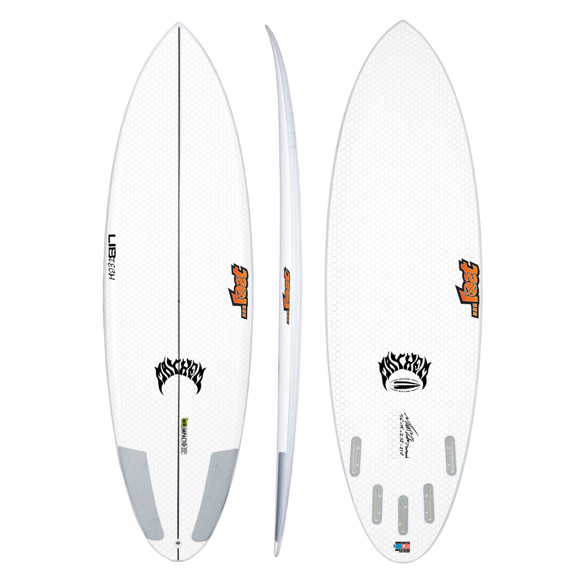 Libtech Lost Quiver Killer FC 5'10 Surfboard - Future Fins Compatible - High Performance Surfboard for All Wave Conditions - Perfect for Big Waves, Small Waves, and Everyday Surfing