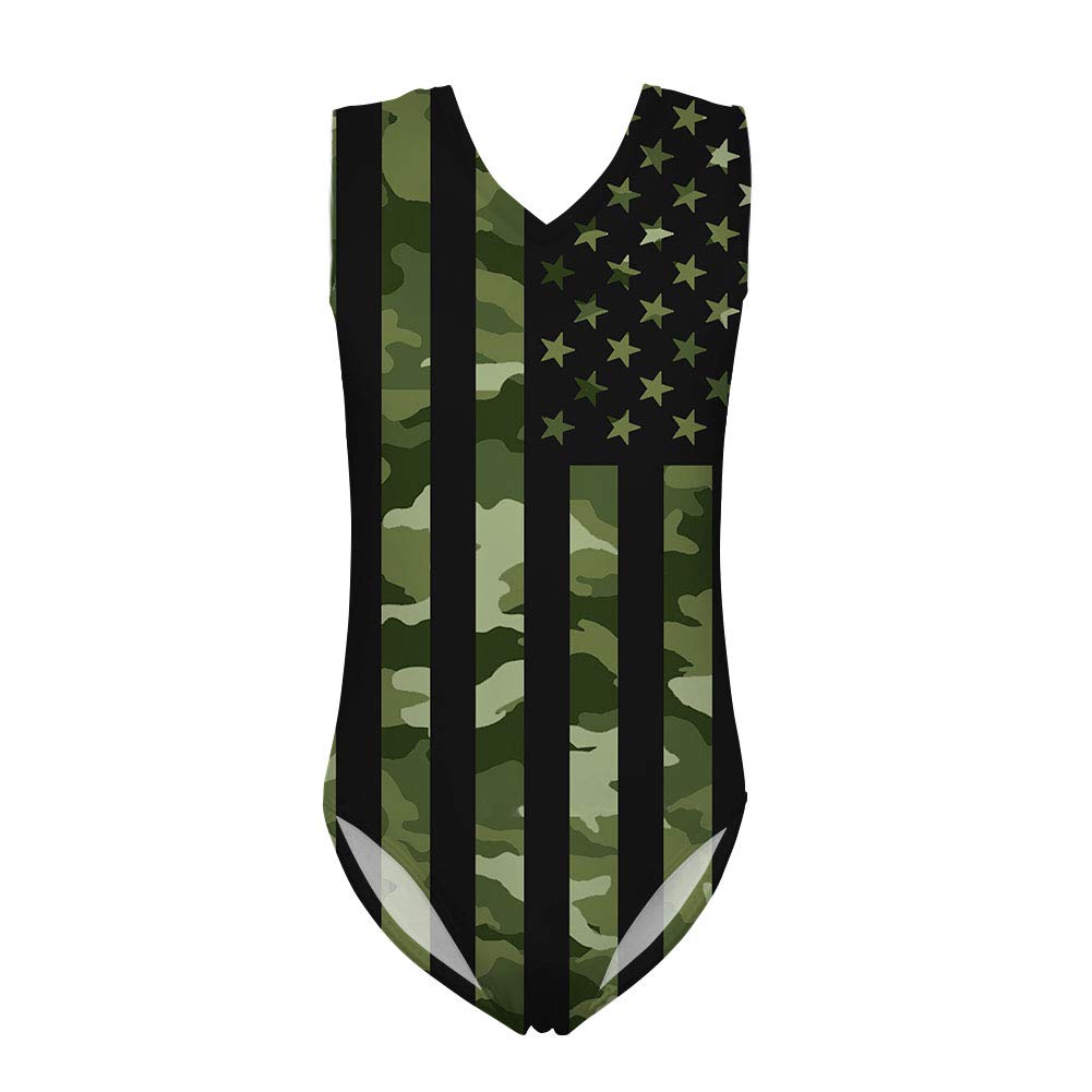 JEOCODY Girls Gymnastics Leotard - Stretchy One-Piece Dance Leotards for Kids 3-14 Years - Perfect for Ballet, Gymnastics & Dance Practice