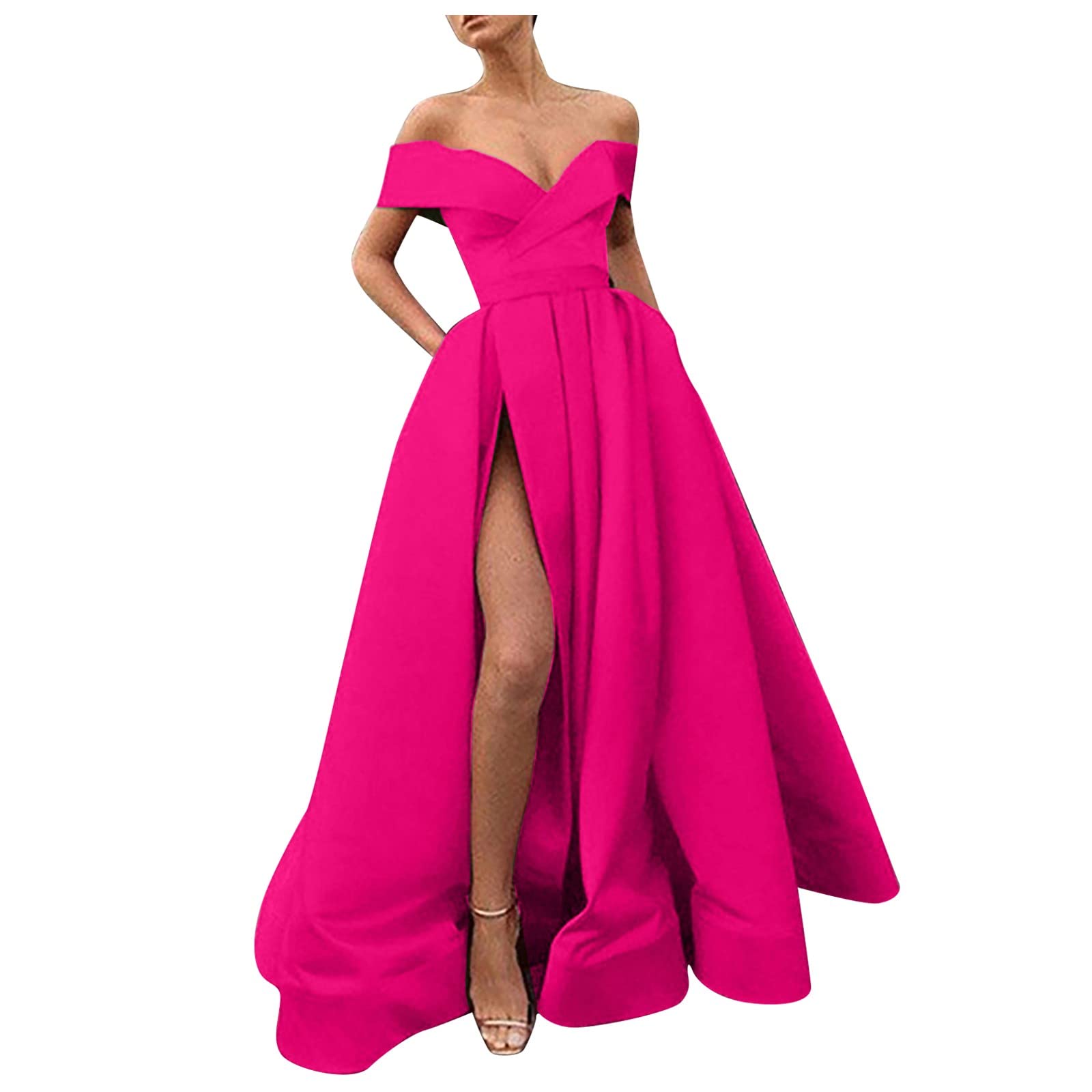 Elegant Women's Spaghetti Strap Satin Midi Dress - Backless Tie-Front Hollow Out Design for Wedding Guest, Party & Special Occasions