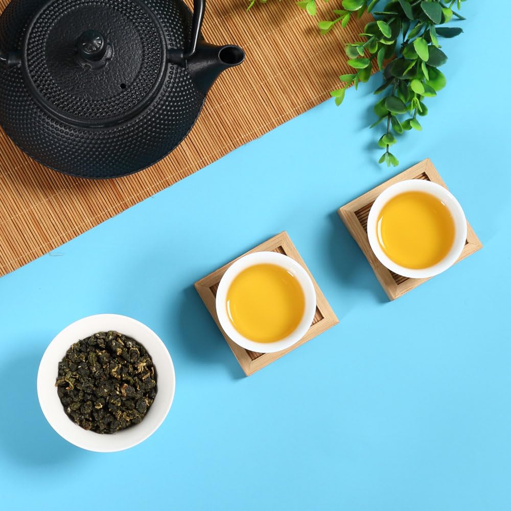 Premium Taiwan Milk Oolong Tea Loose Leaf - 4 Pack 250g (35.2oz) High Mountain Jinxuan Alishan Tea - Aromatic Green Oolong for Relaxation, Afternoon Tea & Gift Giving