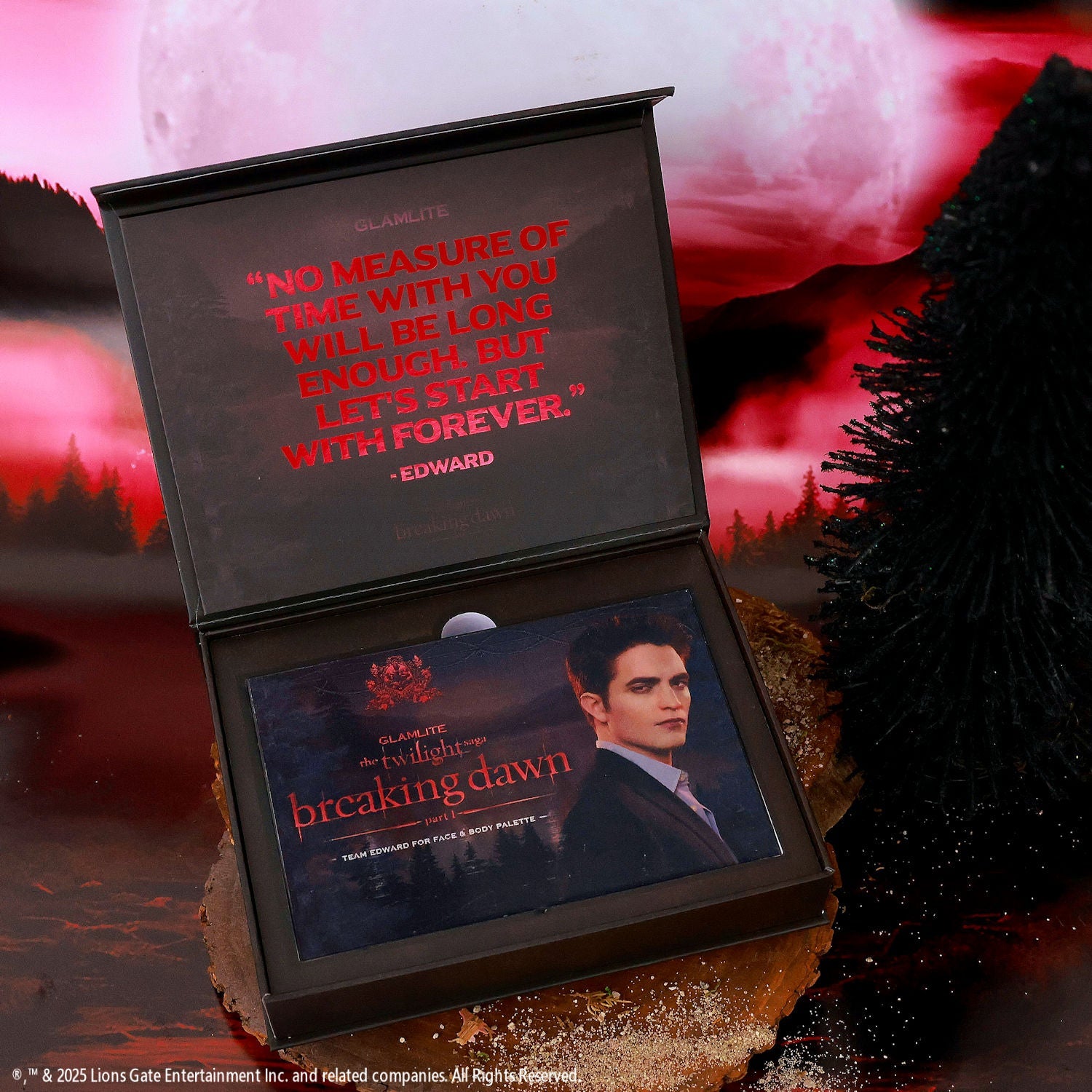 Glamlite Twilight Team Edward Eyeshadow Palette - Vegan & Cruelty-Free Makeup for Vampire-Inspired Looks | Perfect for Cosplay, Halloween, and Themed Parties