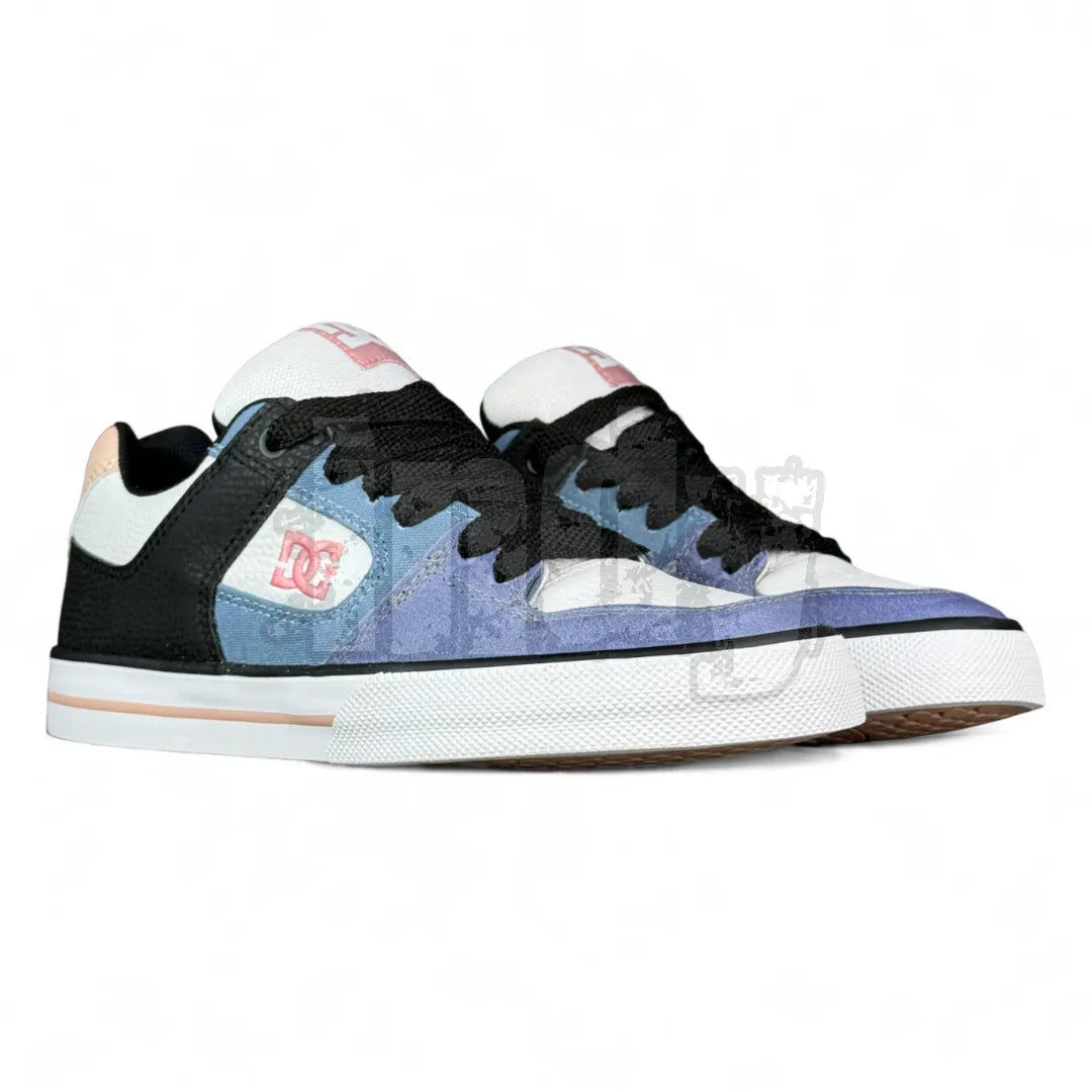DC Pure Women's Sneakers - Black, Blue, Pink & White | Casual Comfort Shoes for Walking, Running & Everyday Wear