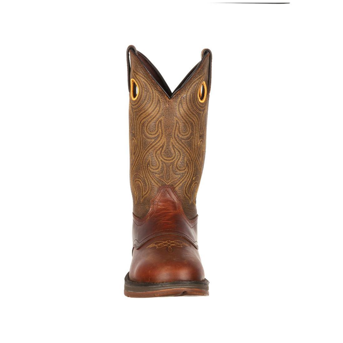 Durango Rebel Distressed Brown Western Boots for Men - Genuine Leather Cowboy Boots with Comfortable Fit - Perfect for Rodeo, Country Dancing & Outdoor Riding
