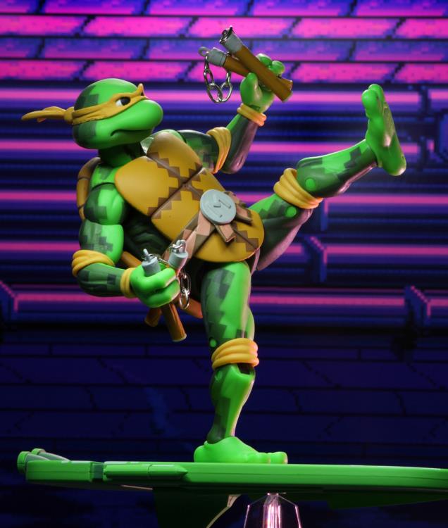 Teenage Mutant Ninja Turtles: Turtles in Time Michelangelo Action Figure - Collectible TMNT Toy for Kids & Fans - Perfect for Play, Display & Nostalgic Gift Giving