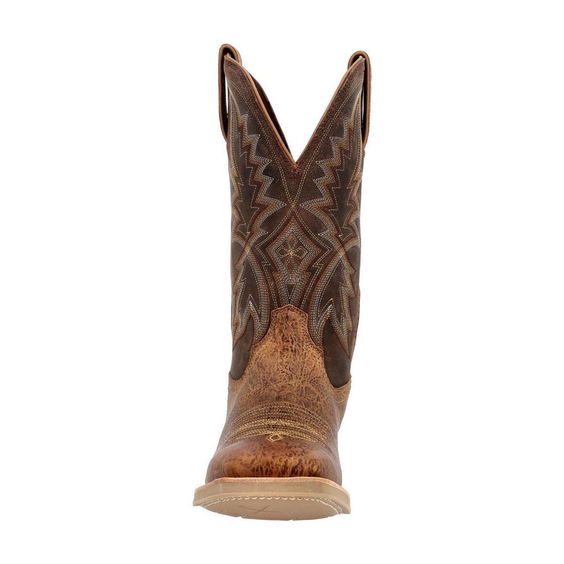 Rebel Pro Lite Rustic Tan & Tobacco Western Boots for Men - Durable Cowboy Boots for Riding, Work & Outdoor Activities