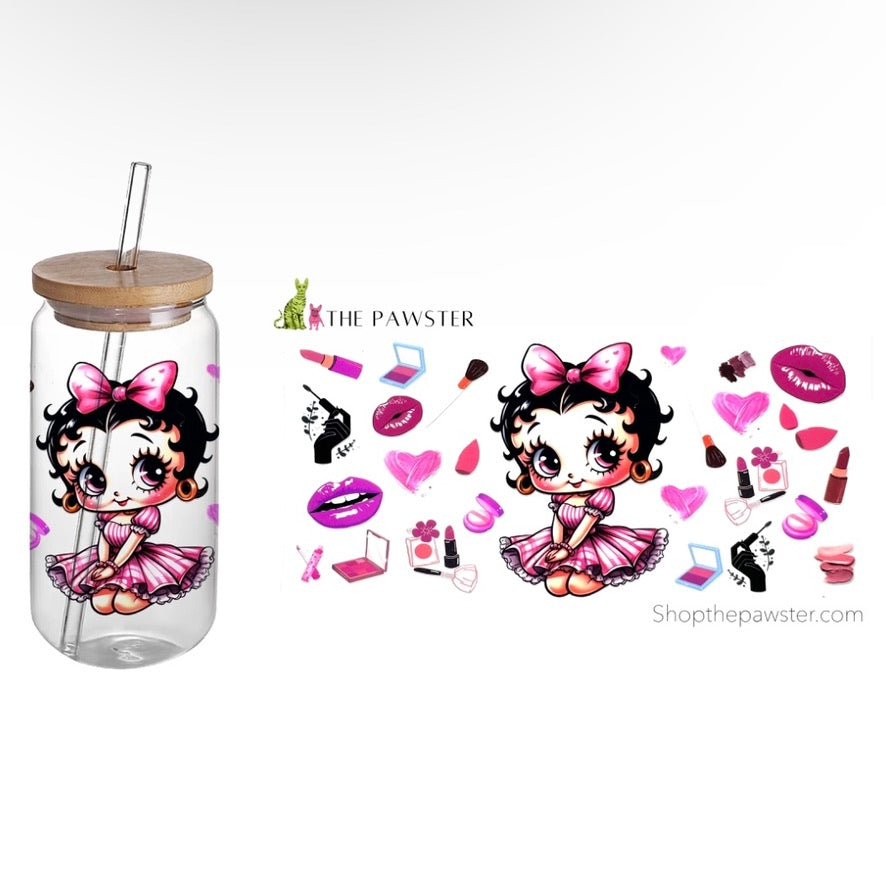 Betty B & Makeup 16oz Coffee Cup Wrap - Insulated Sleeve for Hot & Cold Drinks - Perfect for Coffee, Tea, and Smoothies - Cute Gift for Women & Girls