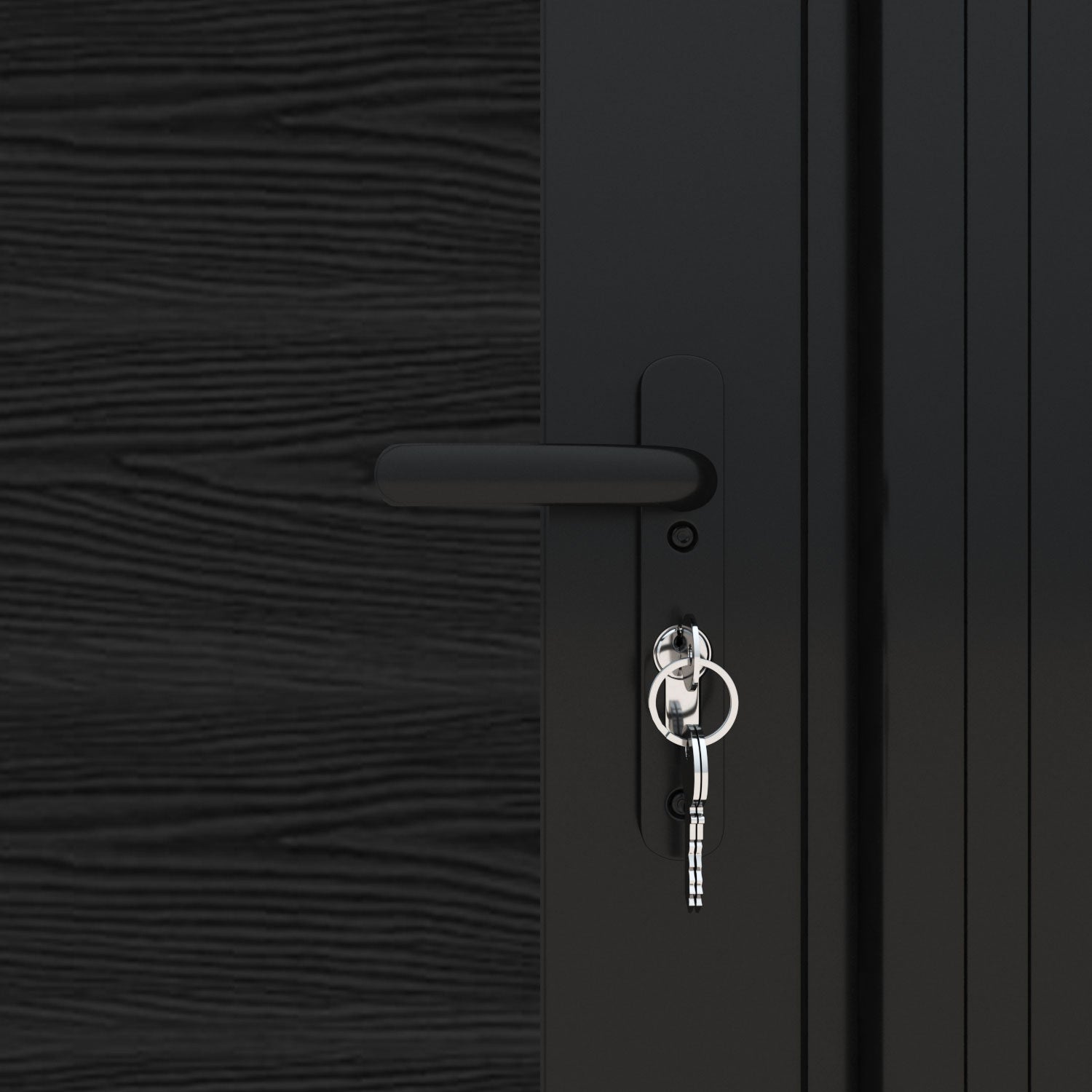 Classic Kumo Split Screen Pedestrian Gate - Black | Durable & Stylish Walkway Entry | Perfect for Residential, Commercial & Garden Security