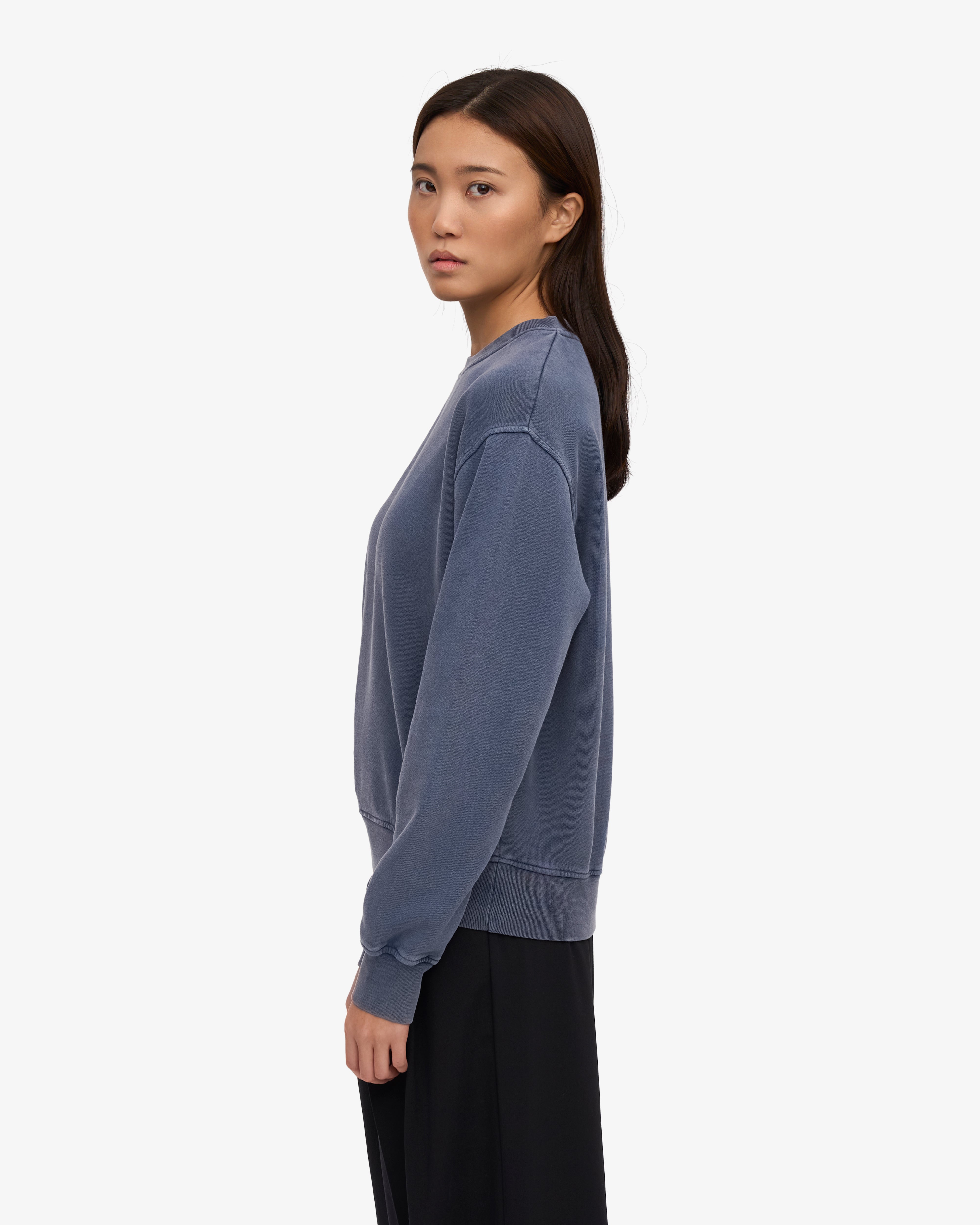 Organic Cotton Women's Classic Crew Neck T-Shirt - Soft & Comfortable Neptune Blue Tee for Casual Wear, Workout & Everyday Outfits