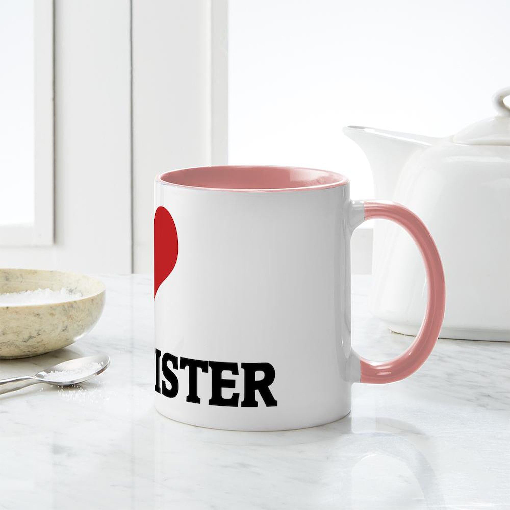 I Love My Gay Sister Mug - 11 oz (325 ml) Ceramic Coffee Cup for Tea & Hot Drinks - Perfect for Sibling Gifts, Pride Celebrations & LGBTQ+ Support