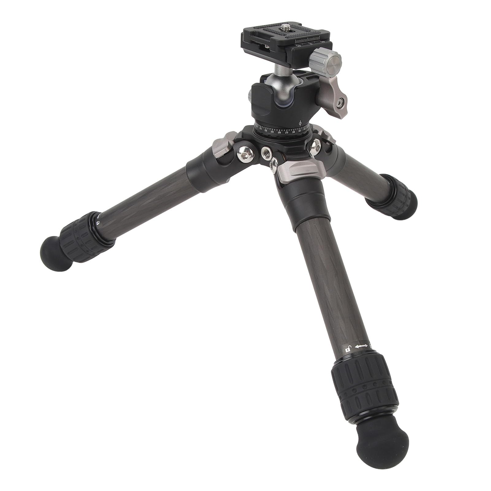 Tbest Carbon Fiber Mini Camera Tripod Stand - Portable Multi-Angle Adjustable DSLR Tripod Mount for Photography & Vlogging | Perfect for Travel, YouTube & Outdoor Shooting