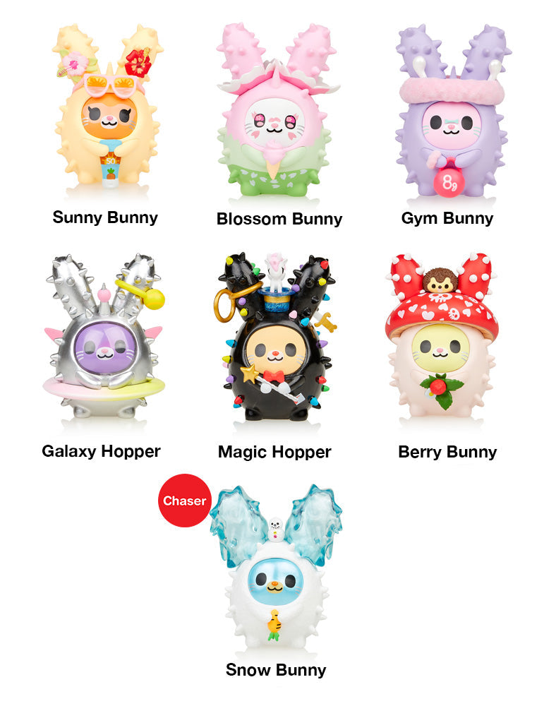 Cactus Bunnies Series 2 Blind Box - Cute Collectible Vinyl Figures for Home Decor, Office Display & Gift Giving