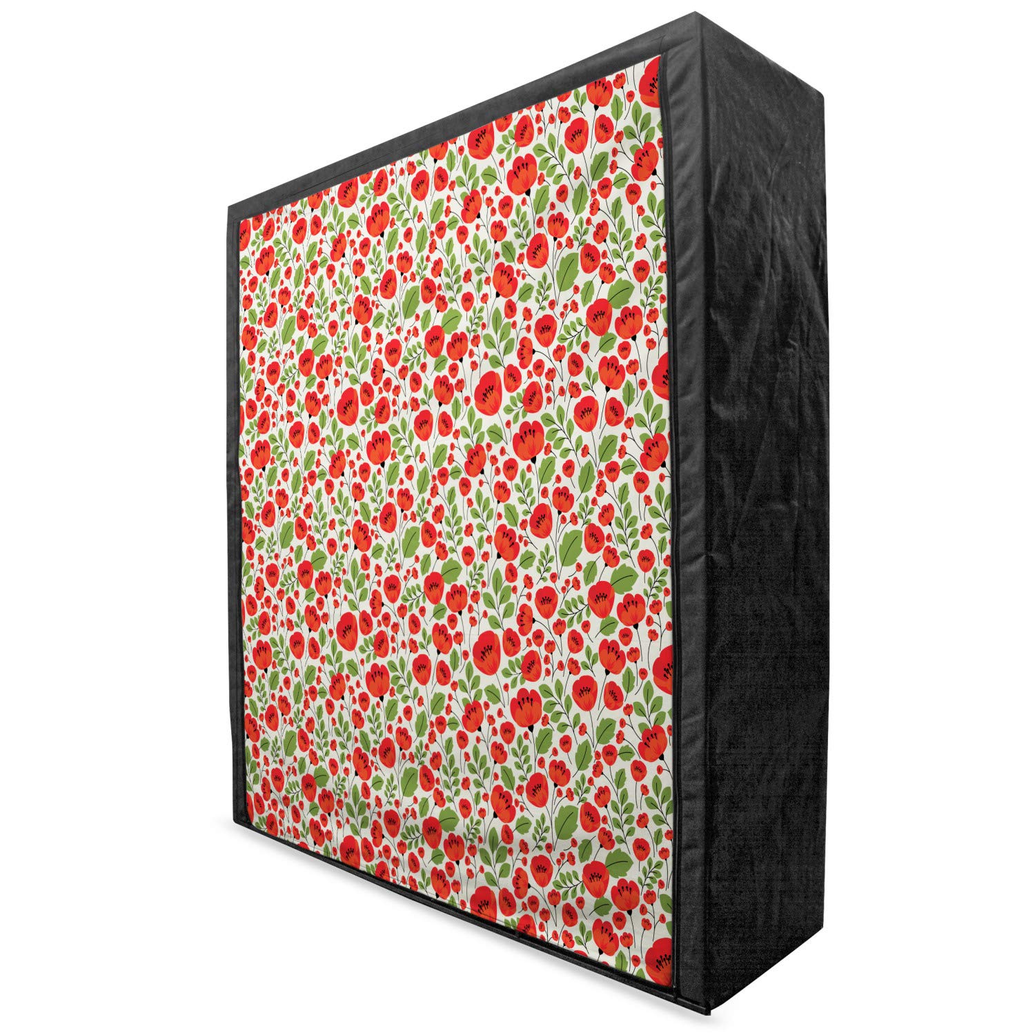 Ambesonne Poppy Flower Portable Fabric Wardrobe - 59