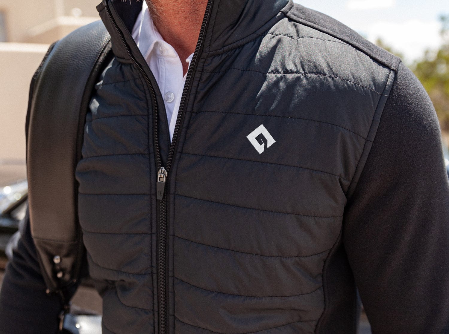 MLB Players Hybrid Puffer Jacket - Black | Lightweight & Water-Resistant Winter Coat for Men | Perfect for Outdoor Sports, Hiking & Casual Wear