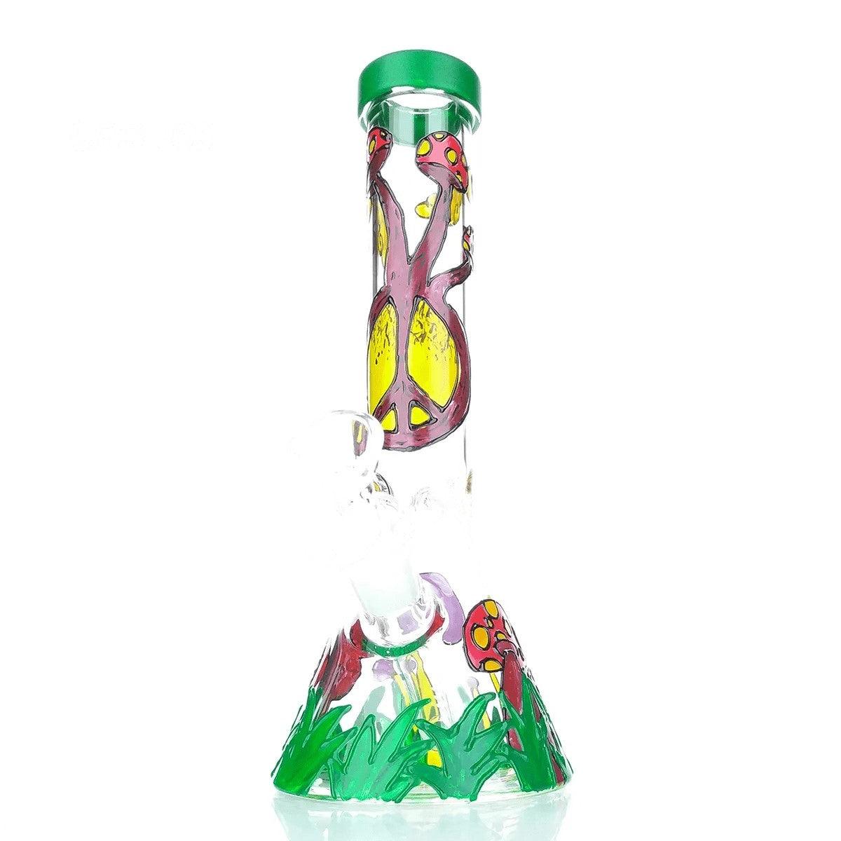 Colorful Glass Bong - Handcrafted Water Pipe for Smoking | Artistic Multi-Color Design | Perfect for Home Decor, Gifts & Relaxation Sessions