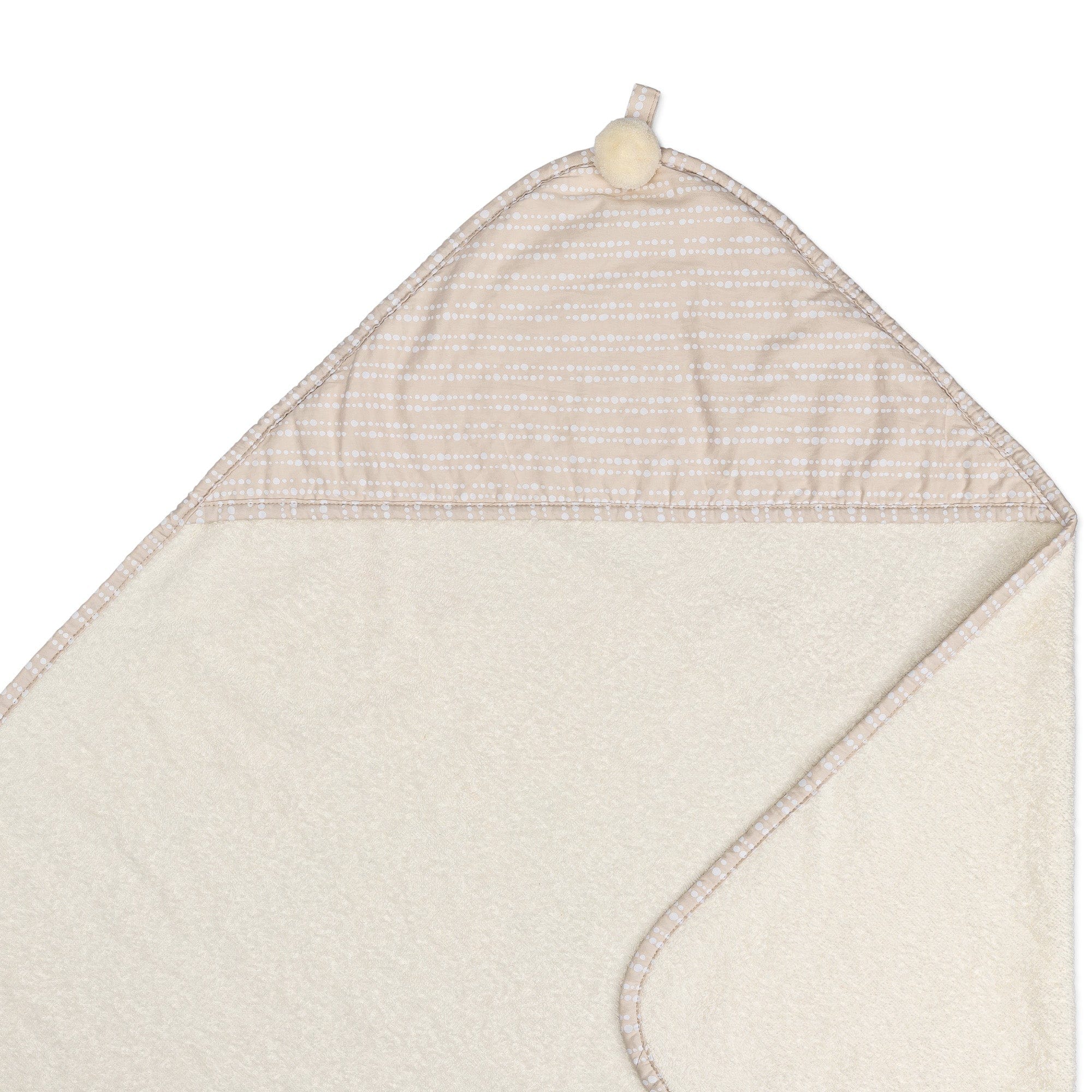 Crane Baby Cove Hooded Towel with Soft Absorbent Fabric - Perfect for Newborns, Infants & Toddlers - Cute Dot Design for Bath Time, Swimming & Beach Outings
