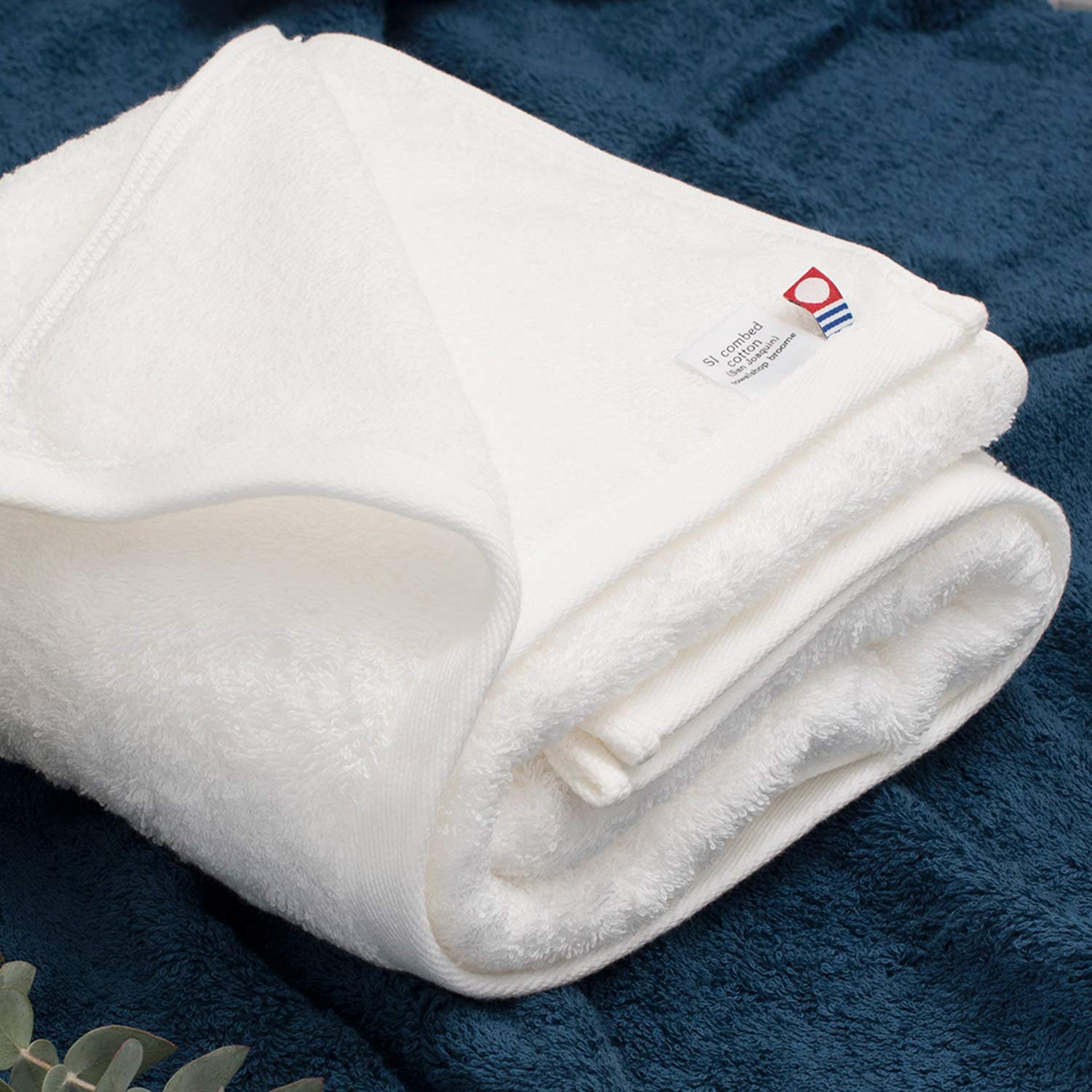 Premium CYBERL Imabari Towels Leon Bath Towel Set - 2 Pack Soft Absorbent Azuki Bean Red - Luxury Bath & Spa, Beach, Gym Essentials