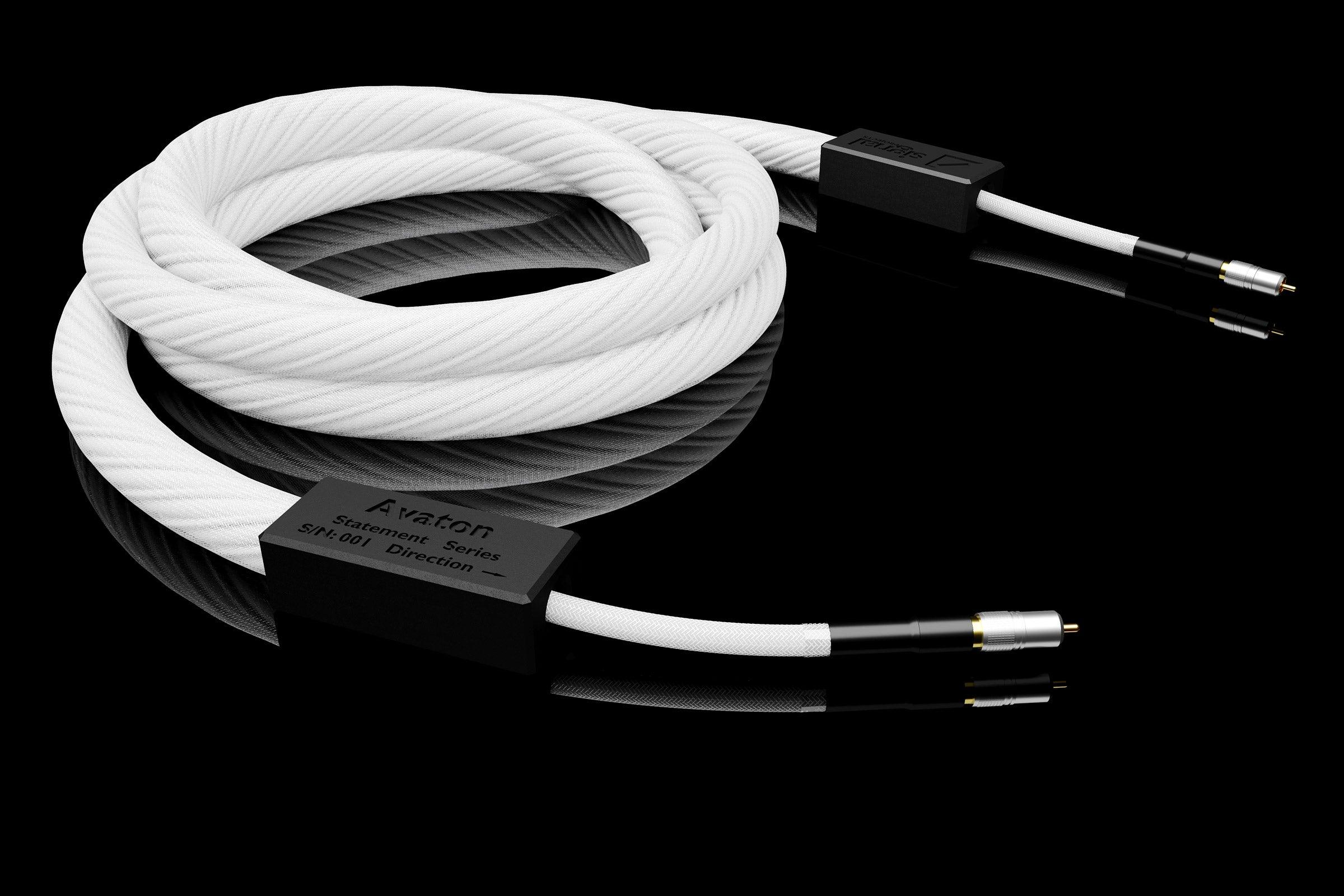 Signal Projects Avaton Digital RCA 75Ω Cable - High-Quality Audio Video Cable for Home Theater, Studio Recording & Hi-Fi Systems