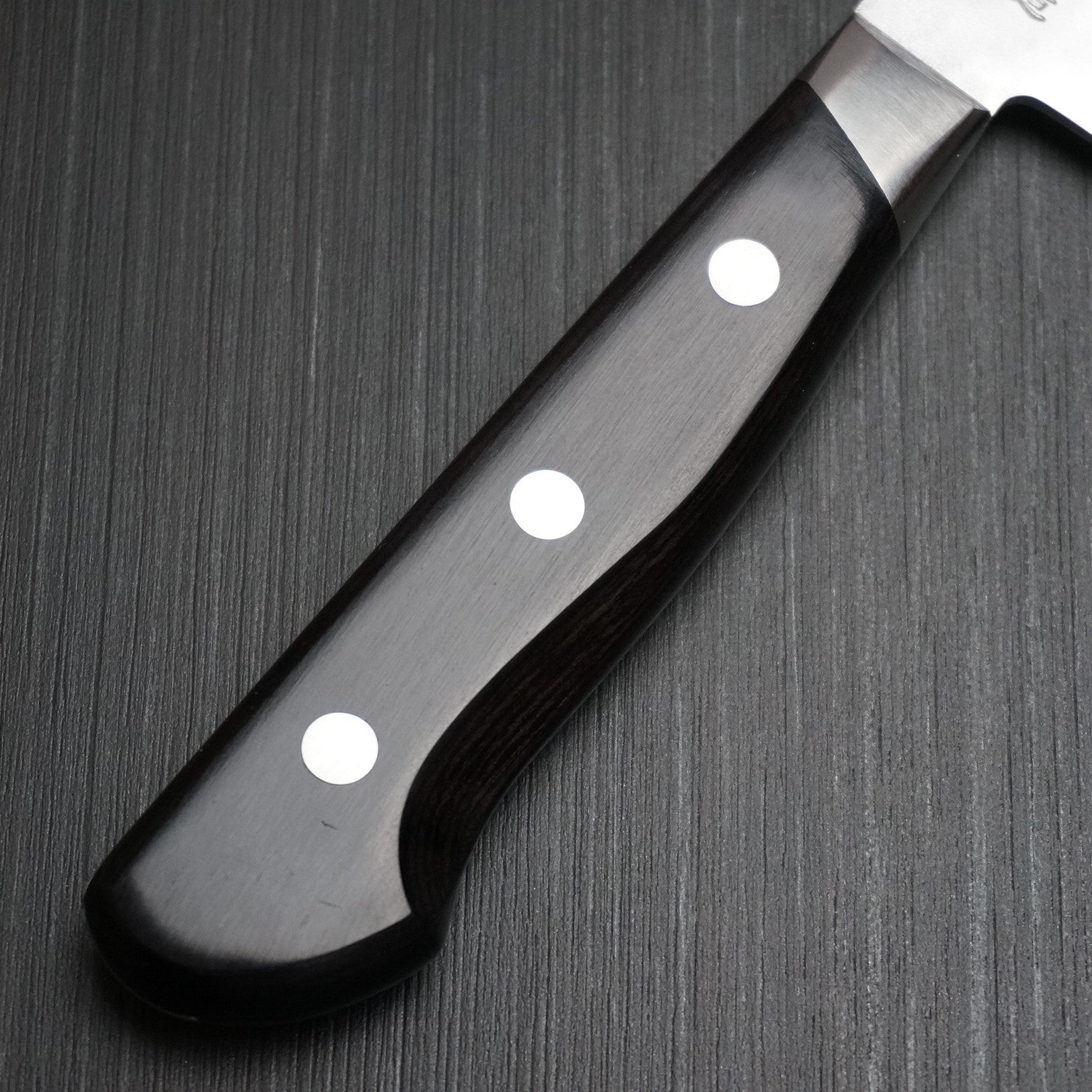 Premium Kanetsune Seki Nashiji Hammered AOGAMI #2 Clad Stainless Nakiri Knife 165mm - Japanese Kitchen Knife for Professional Chefs & Home Cooking - Perfect for Slicing Vegetables, Herbs & Sushi Prep