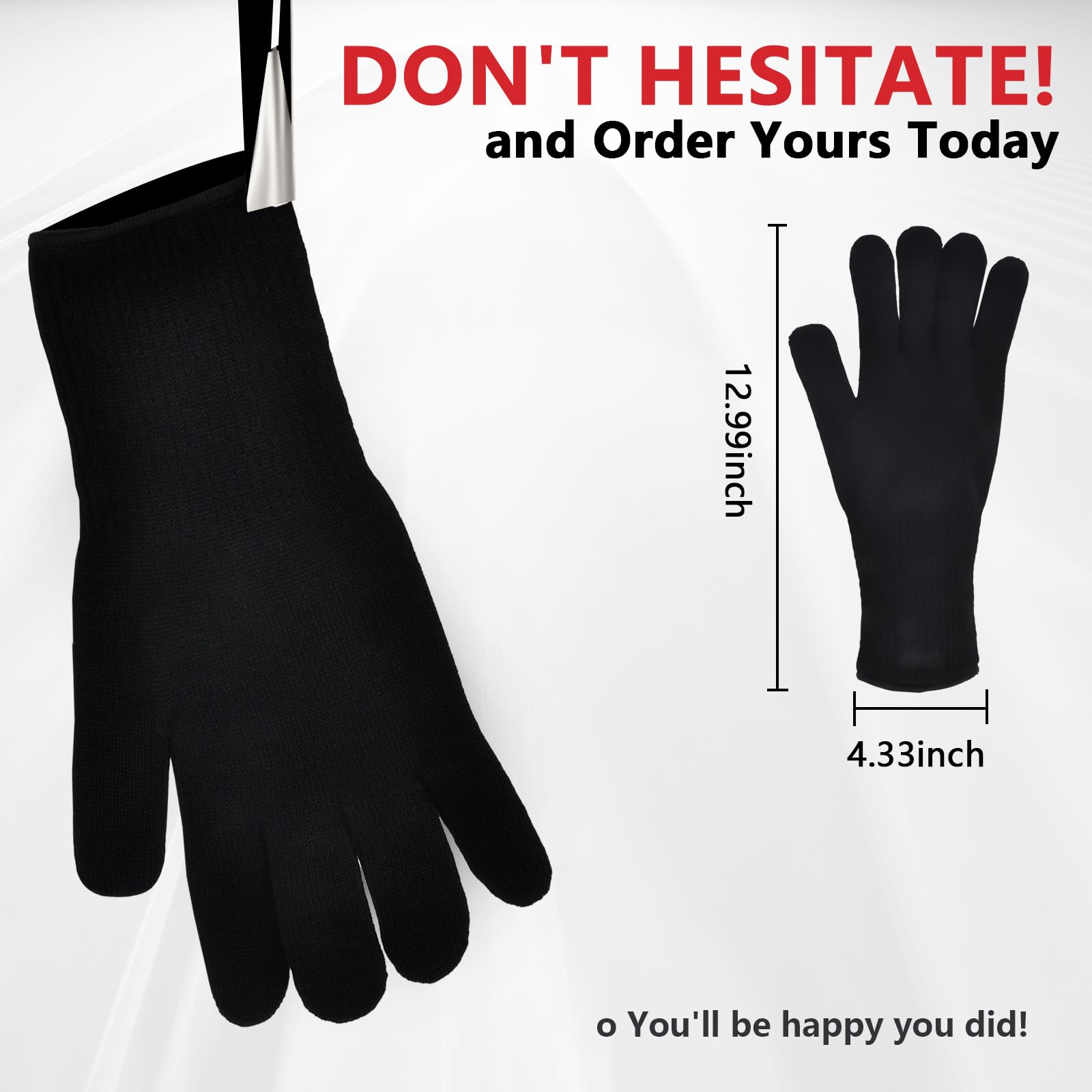 Heat-Resistant BBQ Gloves - Aramid Fiber Grill Mitts for Cooking, Smoking & Grilling Up to 662°F | Cut & Wear Resistant | Thermal Insulation | Beige | Perfect for Backyard BBQs, Camping & Outdoor Cooking
