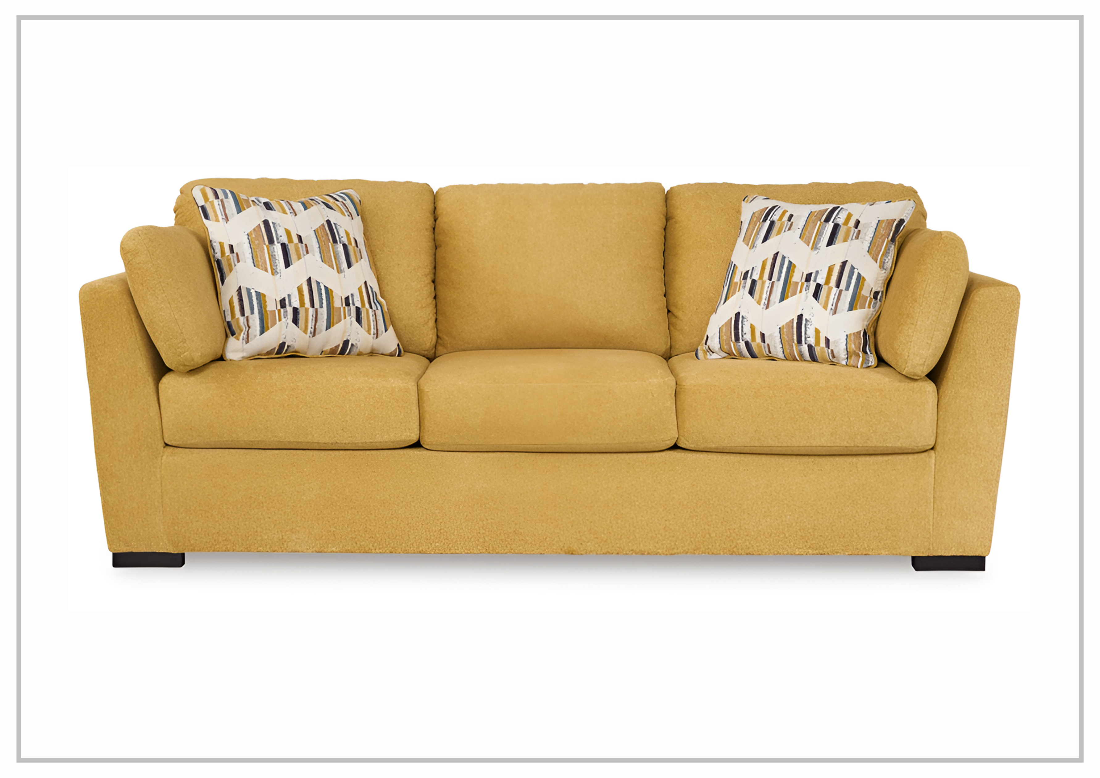 Gio Italia Valeria 3-Seater Fabric Queen Sleeper Sofa Bed - Convertible Comfortable Sectional Couch for Small Spaces, Living Room, Guest Room & Apartment