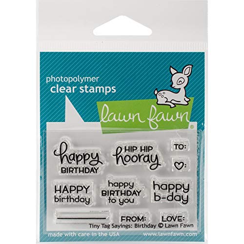 LAWN FAWN Tiny Tag Stamps - Birthday, 3