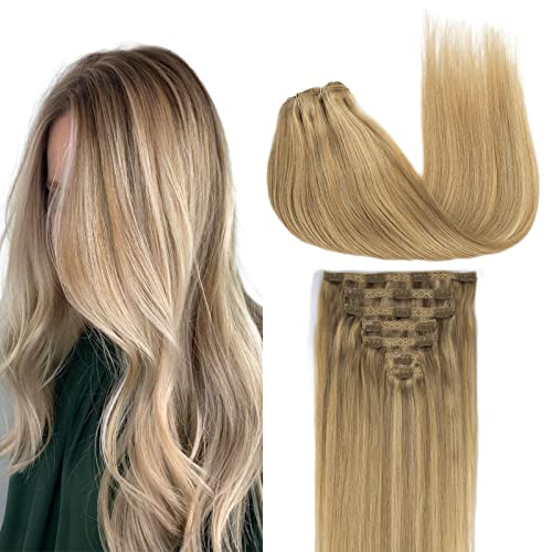 P16/22# Q Light Blonde Highlighted Golden Blonde
