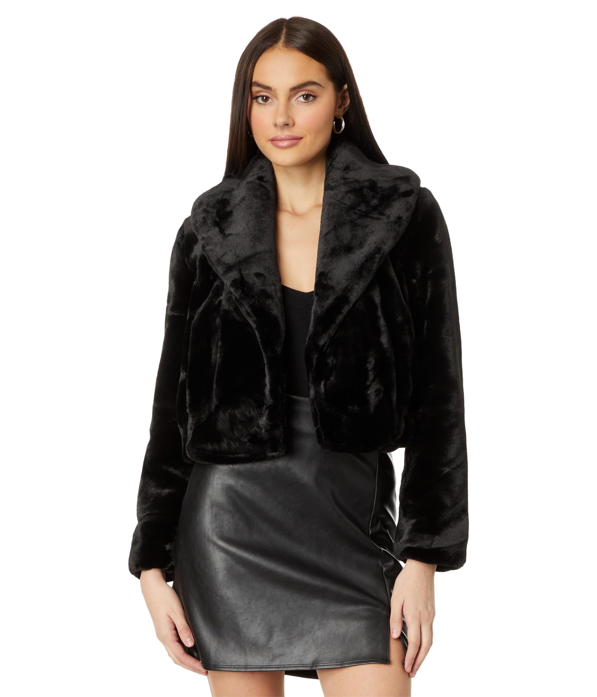 BLANKNYC Women's Faux Fur Jacket - Cozy Winter Coat for Women, Fashionable Outerwear for Casual Outings & Date Nights