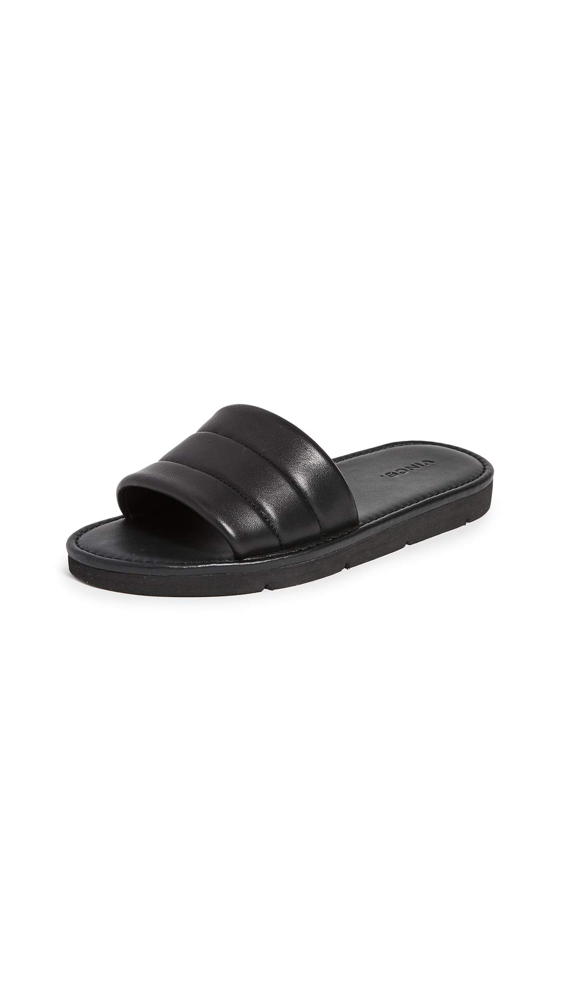 Vince Women's Olina Sandals - Comfortable Leather Slide Sandals for Summer | Casual Beach Walking, Vacation Outfits, Everyday Wear