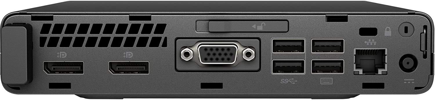 HP EliteDesk 800 G3 Mini PC - Intel Core i5-6500T Quad-Core, 8GB DDR4 RAM, 256GB NVMe SSD, Windows 10 Pro (Renewed) - Compact Business Desktop with USB-C, DisplayPort, WiFi, Keyboard & Mouse - Perfect for Home Office, Remote Work & Small Business Computing