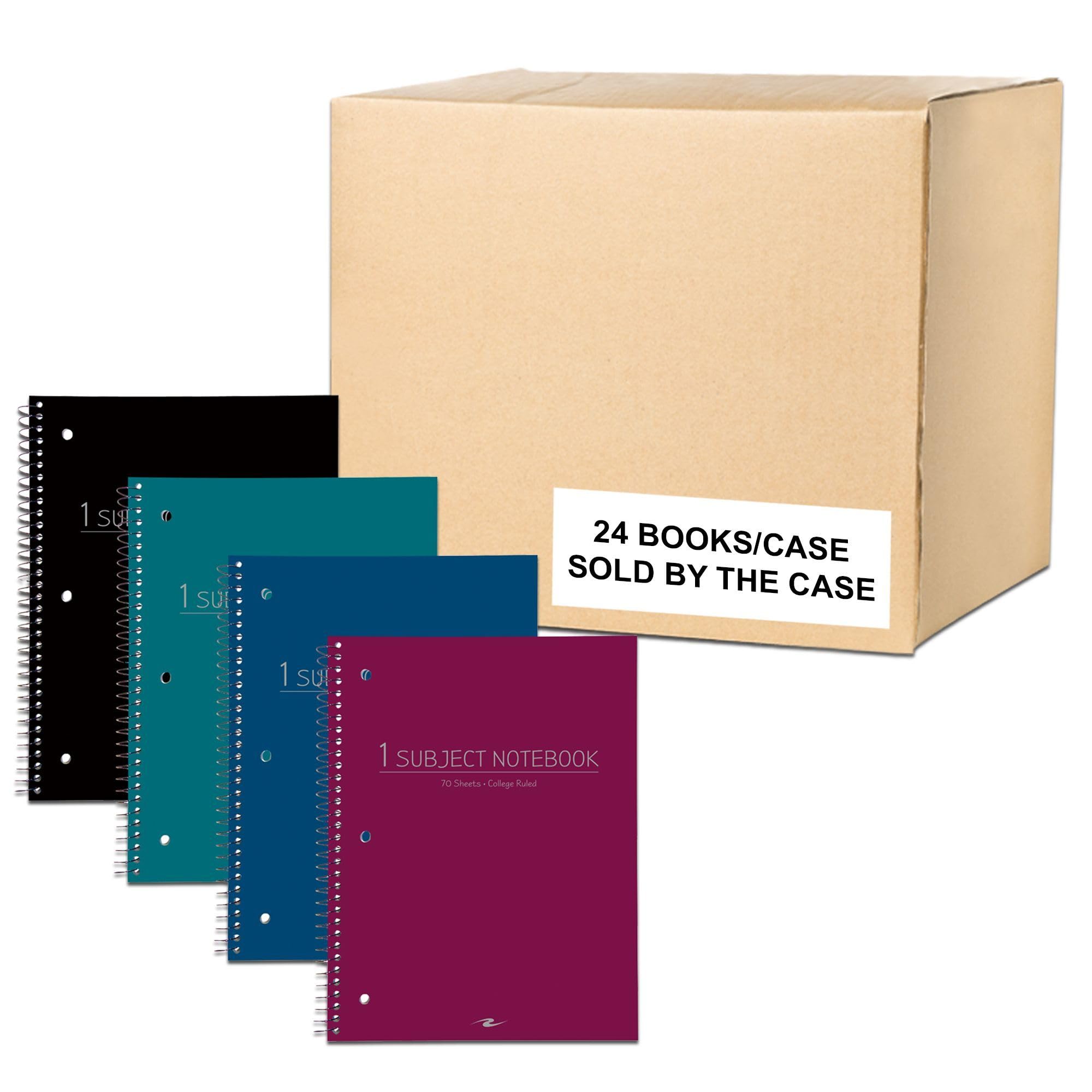 Roaring Spring College Ruled Spiral Notebook - 1 Case (24 Pack) 10.5
