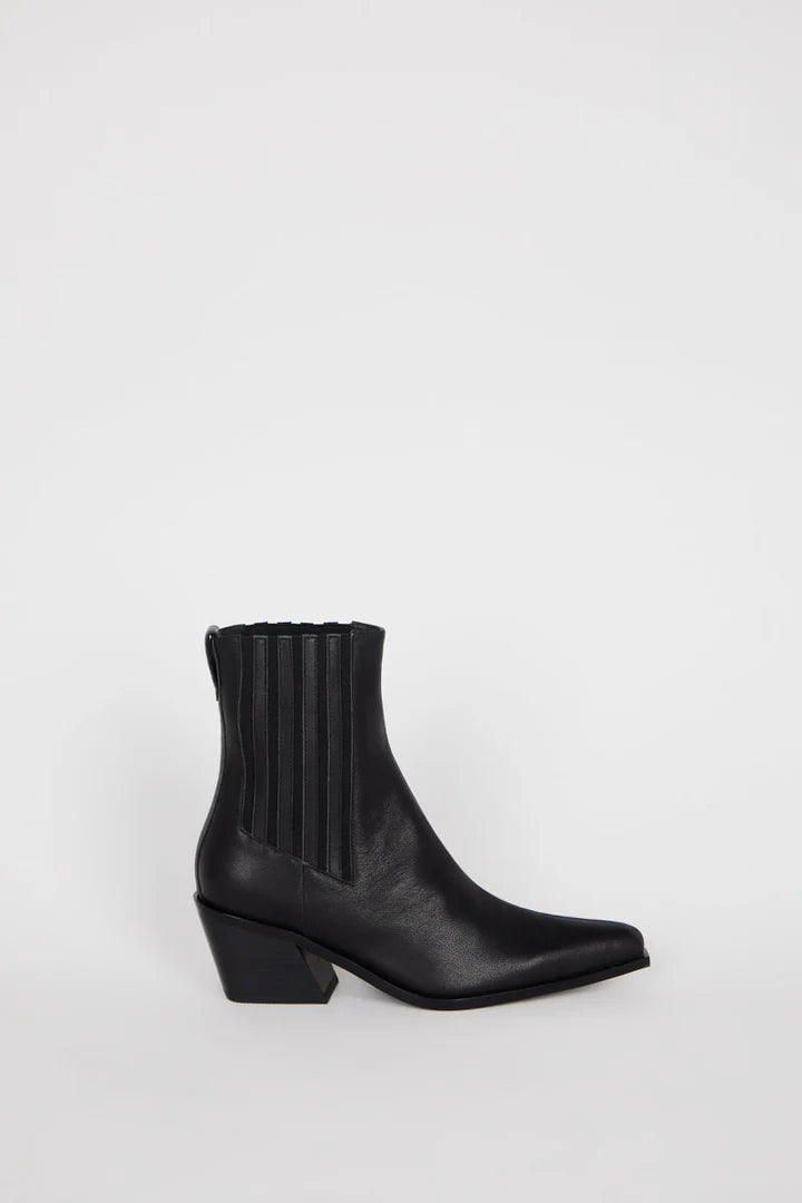 Intentionally Blank Hillary Boot - Black Leather Ankle Boots for Women | Stylish & Comfortable for Fall, Winter & Everyday Wear