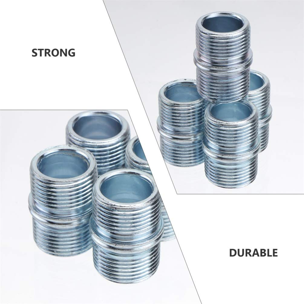 12-Pack 25.4mm Metal Shelf Connector Nuts - Heavy Duty Double Teeth Steel Wire Rack Brackets for Sturdy Storage Shelving - Perfect for Garage, Closet, Pantry & Industrial Organization